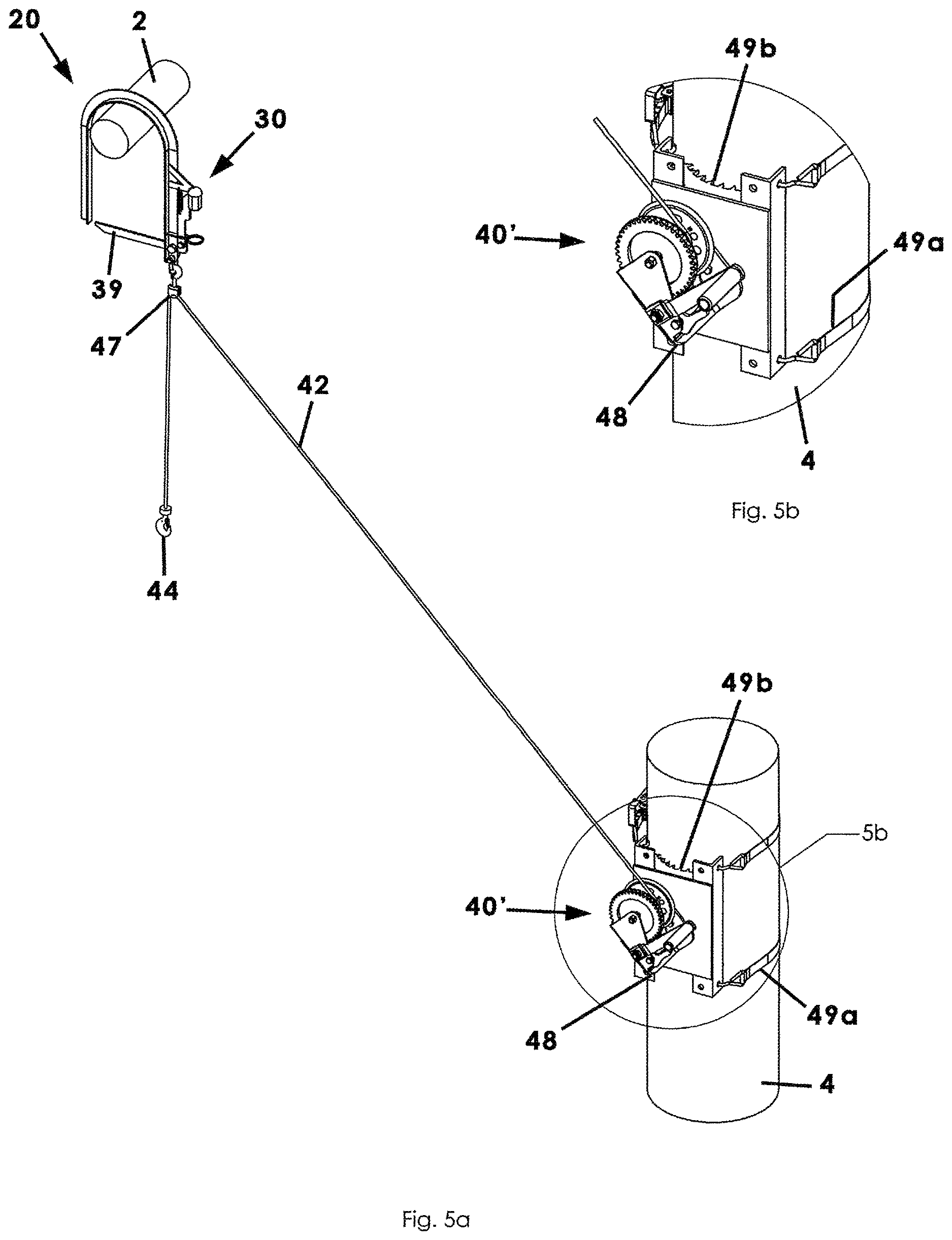 Patent US12618510 Figure 5 – Game feeder hook and hoist apparatus