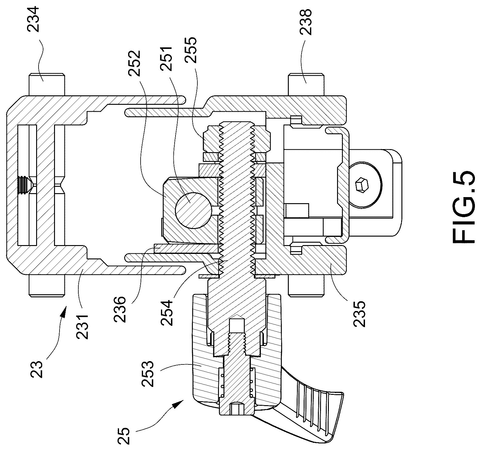 Patent US12618511 Figure 5 – Support frame structure with locking mechanism