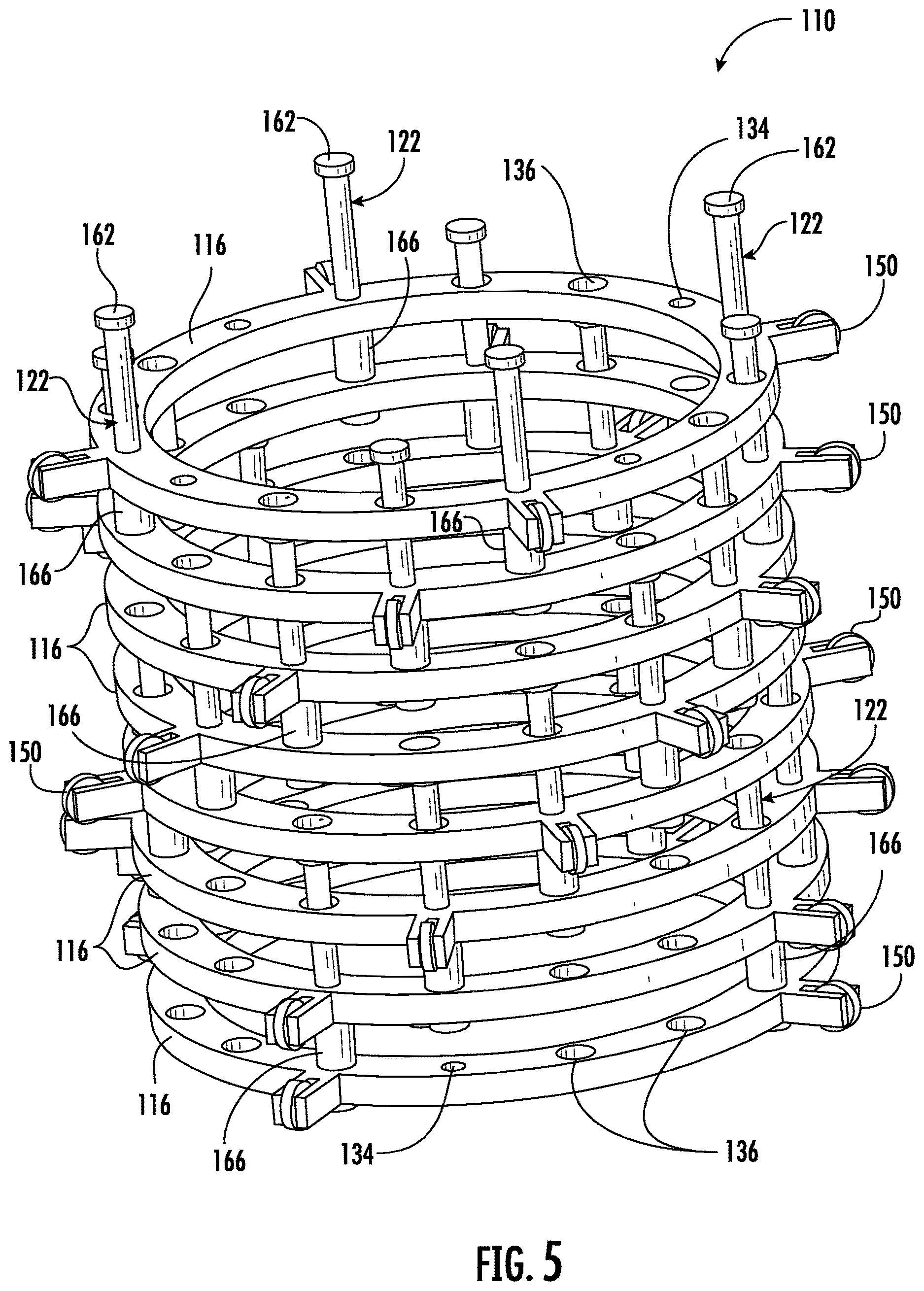 Patent US12618514 Figure 5 – Variable volume vessel with over-travel protection and/or anti-binding features