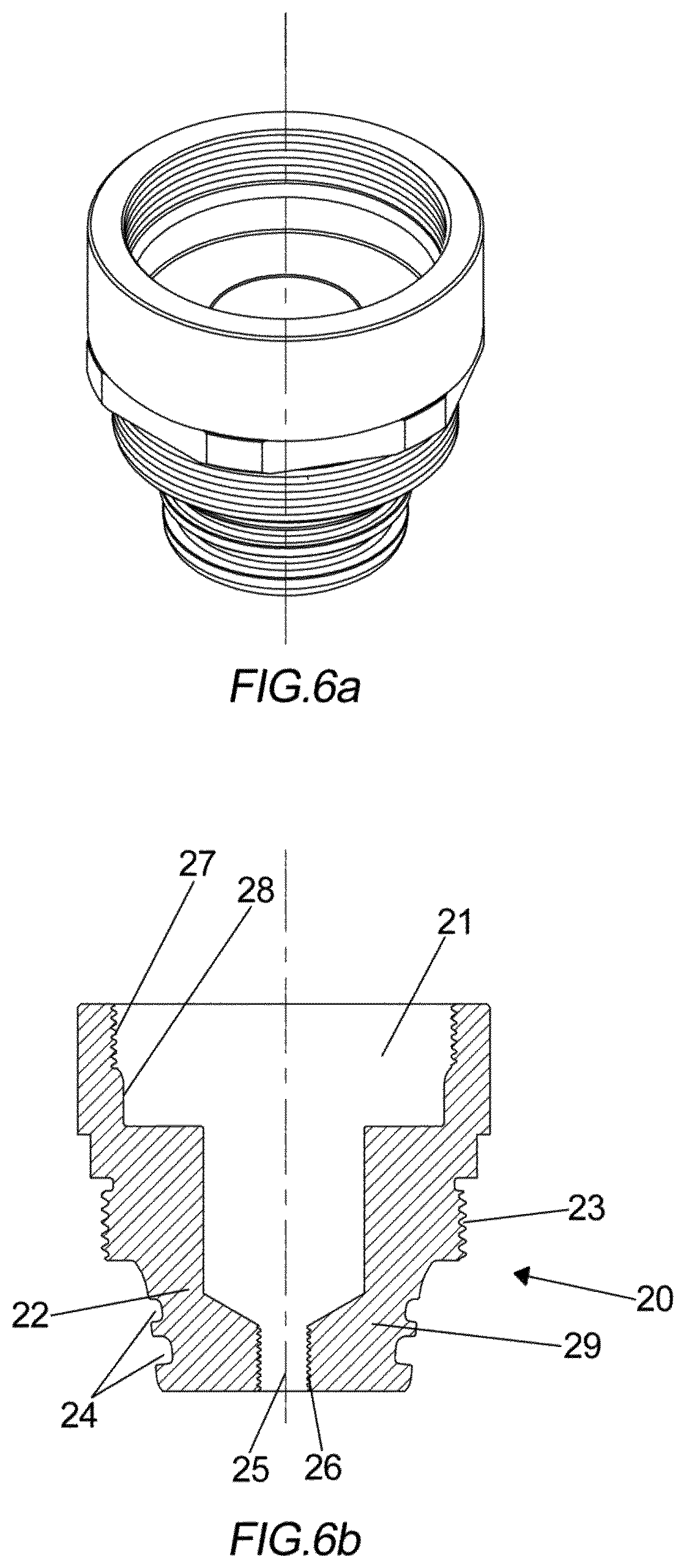 Patent US12618526 Figure 5 – Nozzle for high-pressure cylinders