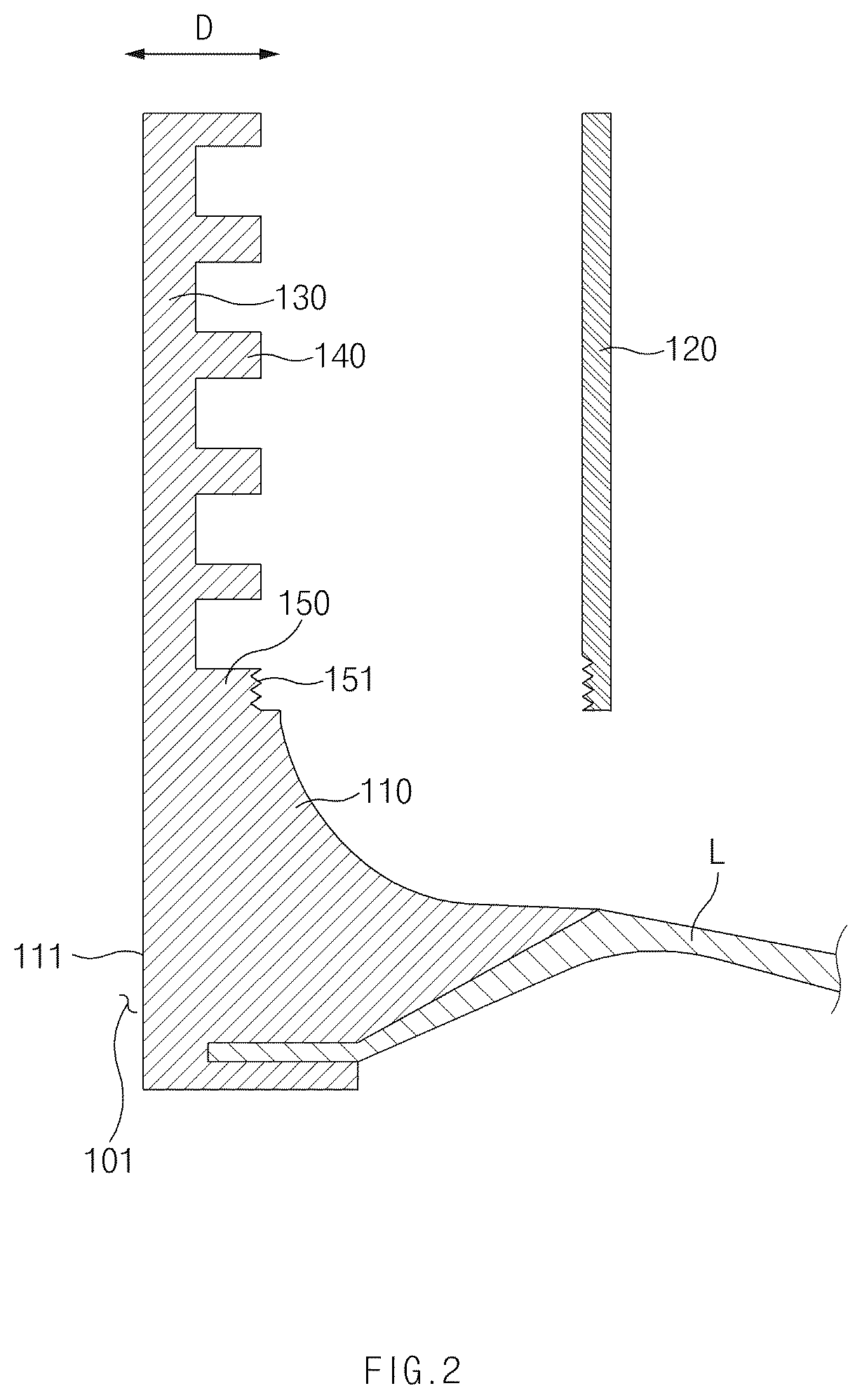 Patent US12618529 Figure 2 – Nozzle for pressure vessel and pressure vessel including the same