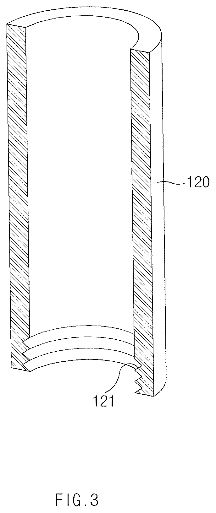Patent US12618529 Figure 3 – Nozzle for pressure vessel and pressure vessel including the same