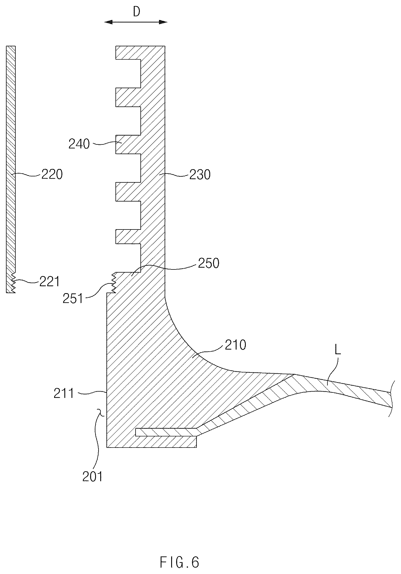 Patent US12618529 Figure 6 – Nozzle for pressure vessel and pressure vessel including the same