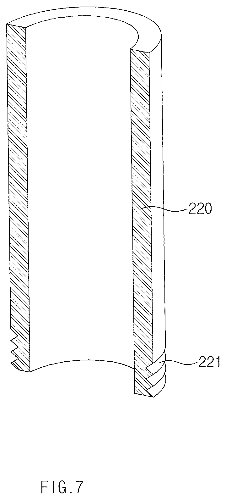 Patent US12618529 Figure 7 – Nozzle for pressure vessel and pressure vessel including the same