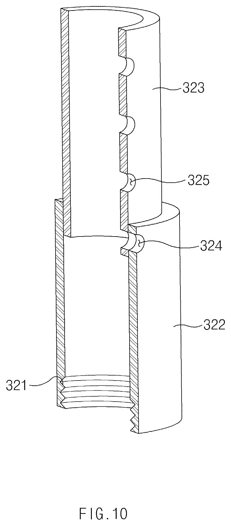 Patent US12618529 Figure 10 – Nozzle for pressure vessel and pressure vessel including the same