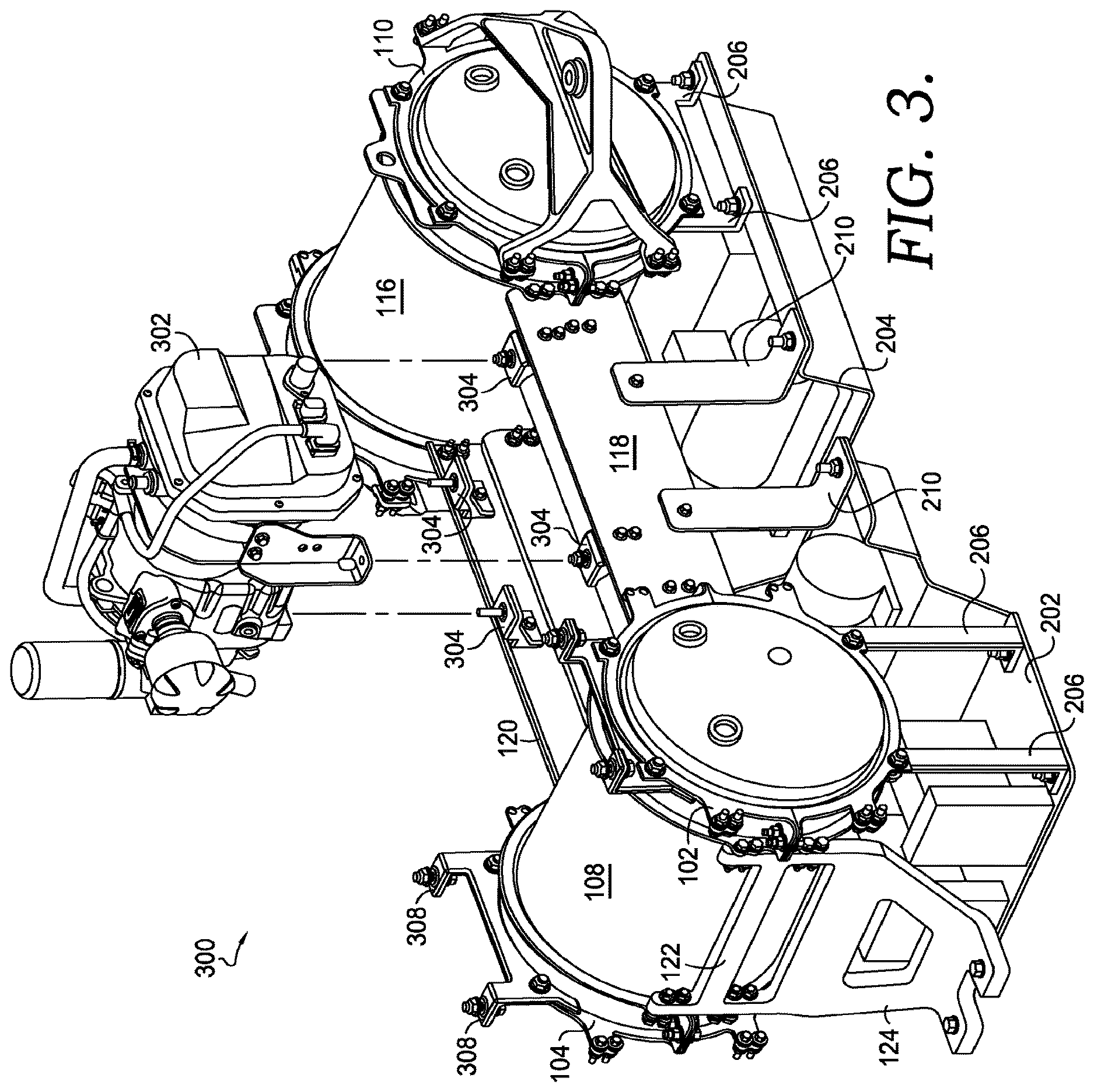 Patent US12618531 Figure 3 – Air tank integrated front box structure