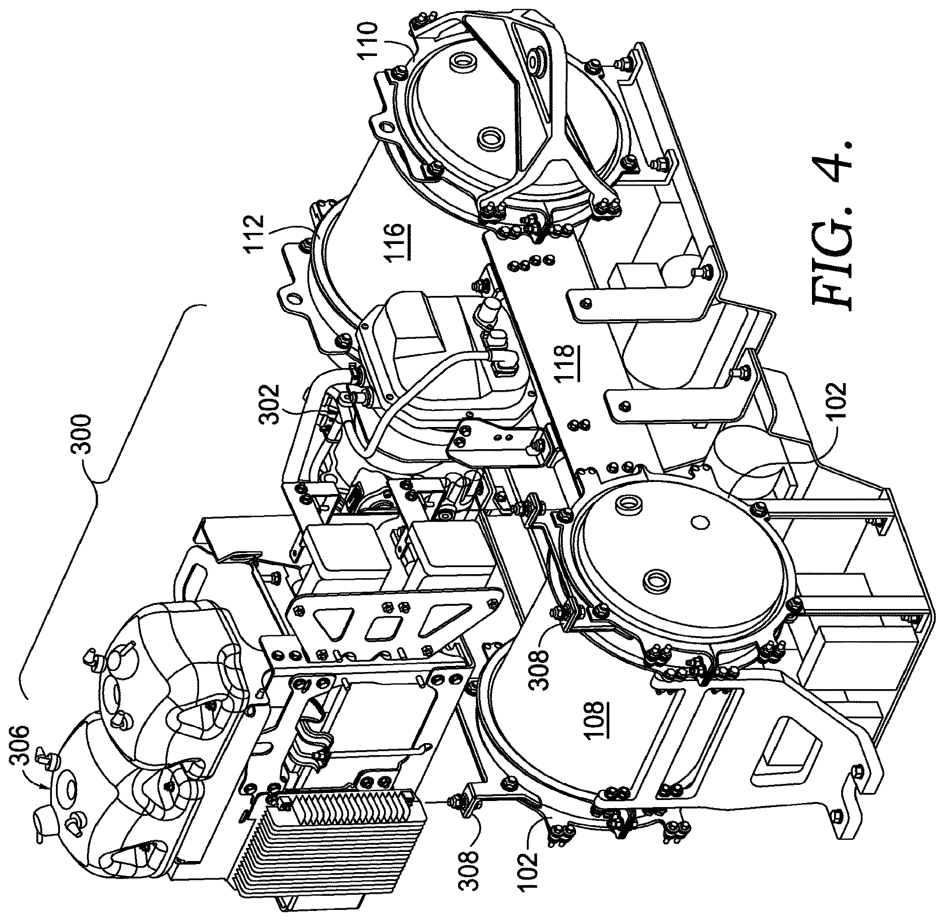Patent US12618531 Figure 4 – Air tank integrated front box structure