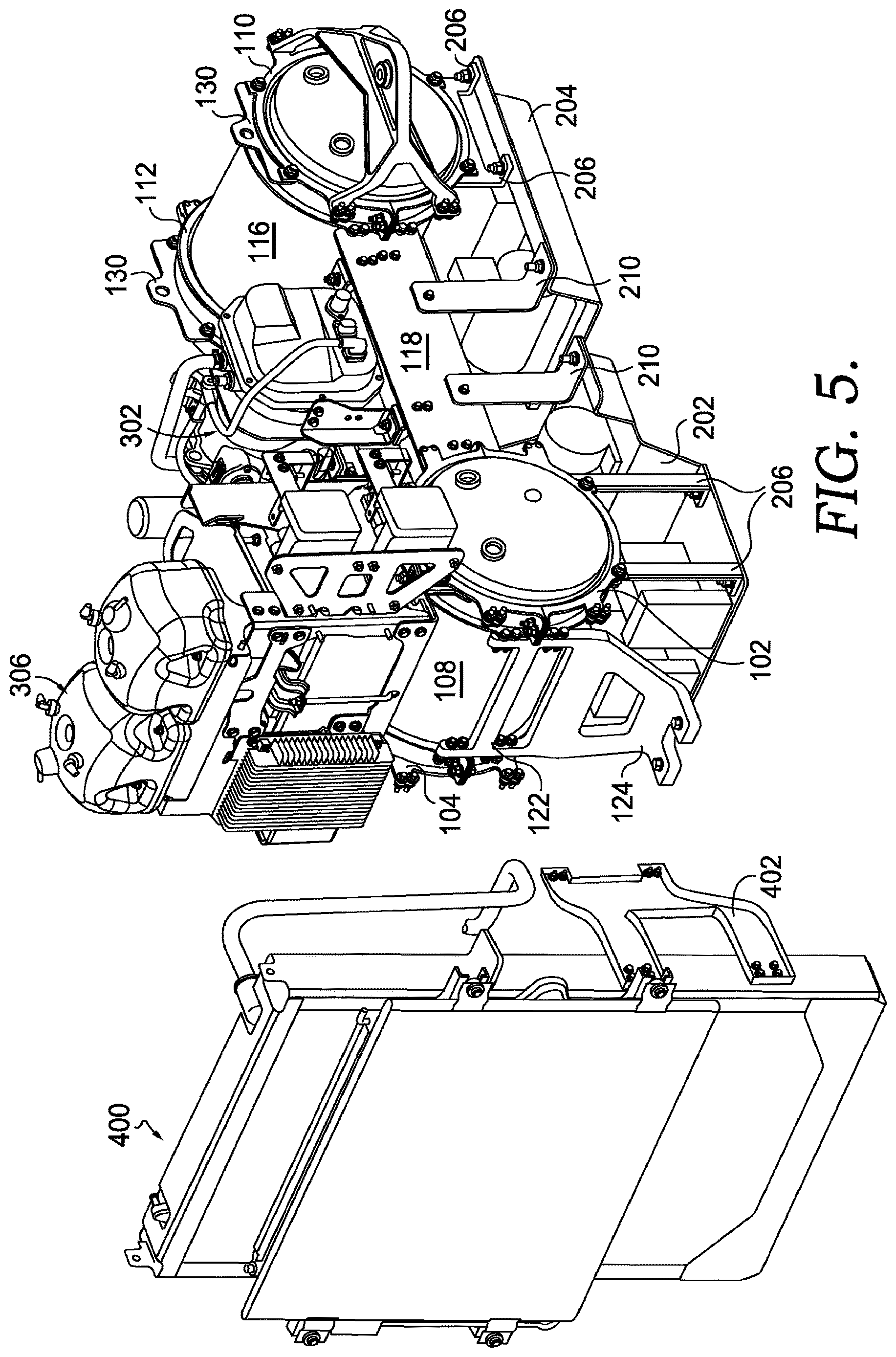 Patent US12618531 Figure 5 – Air tank integrated front box structure