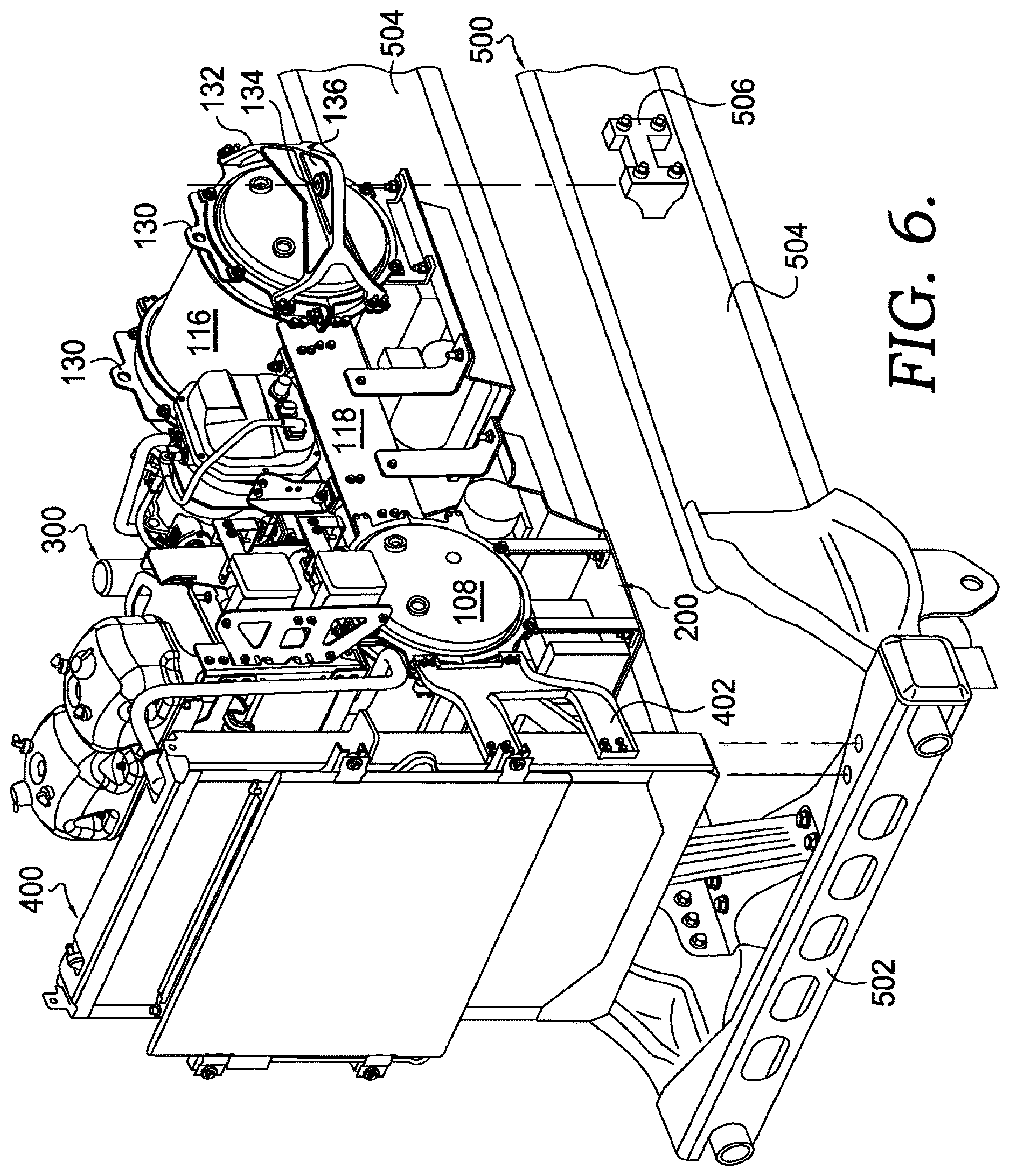Patent US12618531 Figure 6 – Air tank integrated front box structure