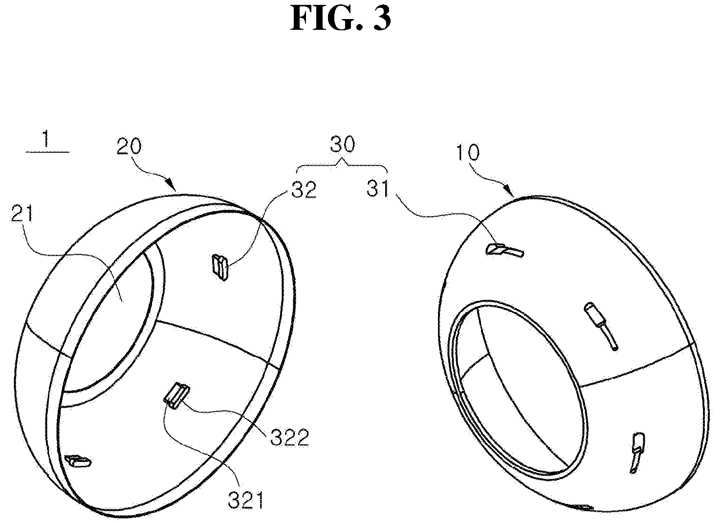 Patent US12618532 Figure 3 – Protective cover for shoulder part of pressure vessel