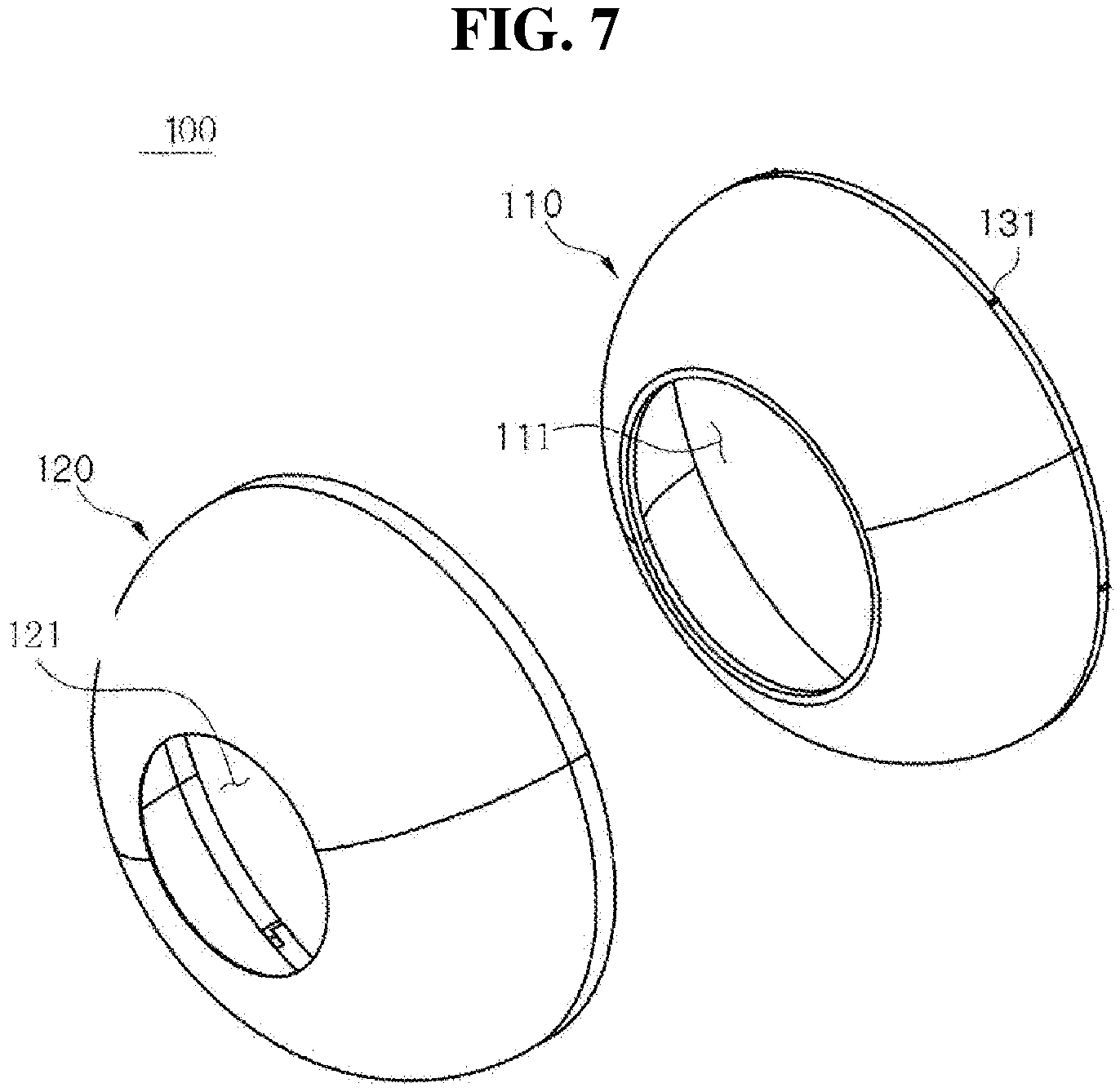 Patent US12618532 Figure 7 – Protective cover for shoulder part of pressure vessel