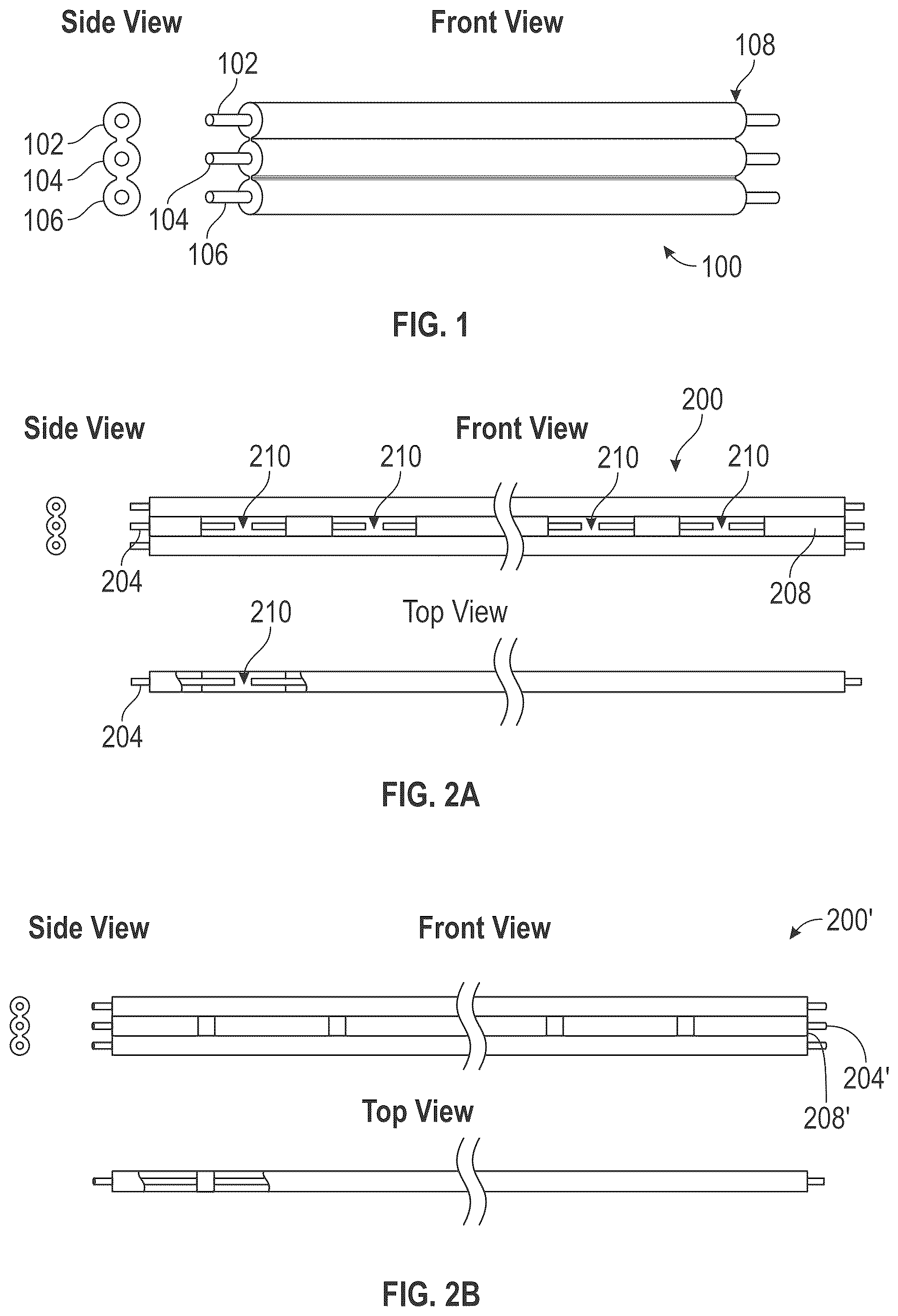 Patent US12618533 Figure 1 – Three-wire flat cable high-voltage plug-in light string and method of making thereof