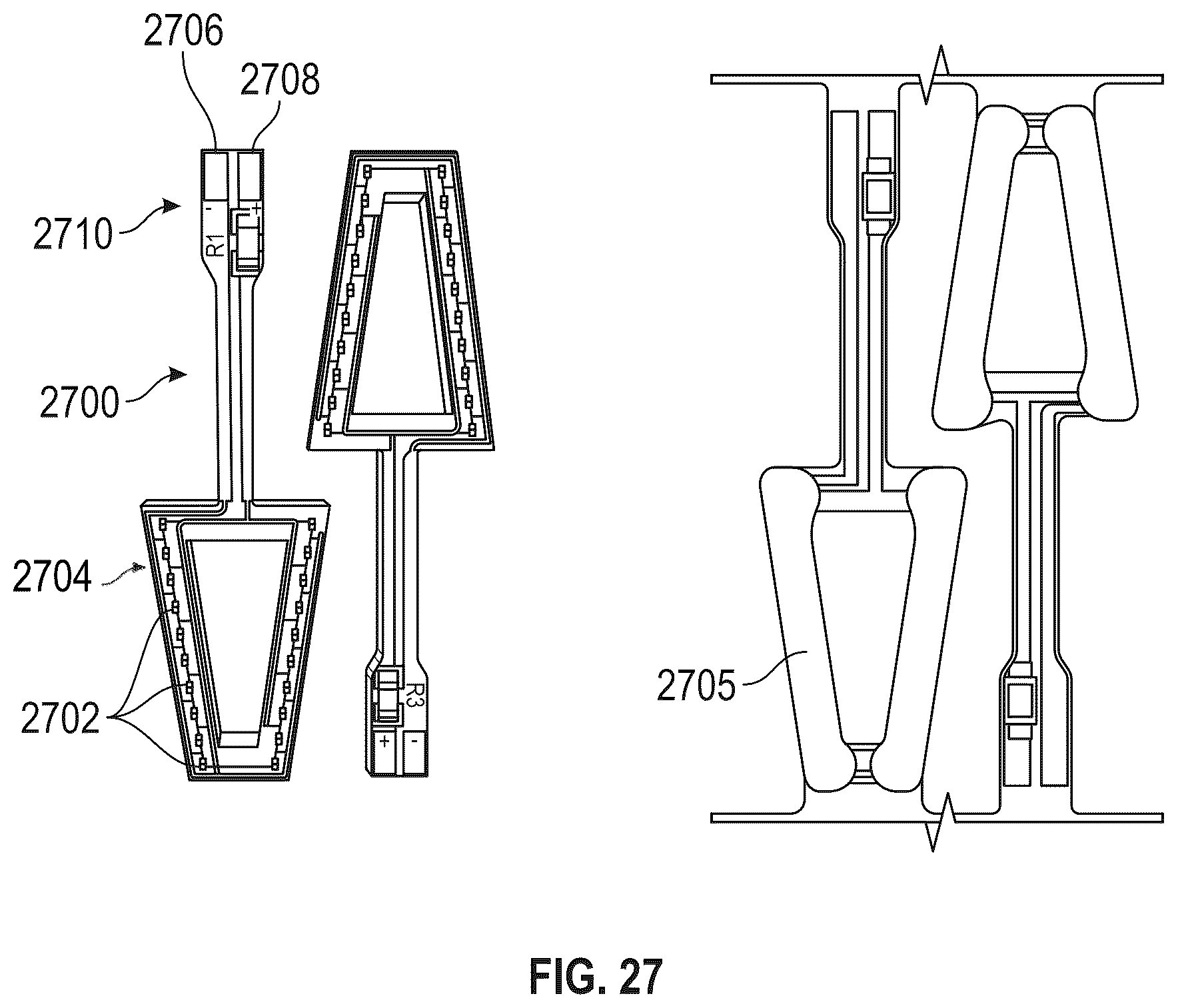 Patent US12618533 Figure 17 – Three-wire flat cable high-voltage plug-in light string and method of making thereof