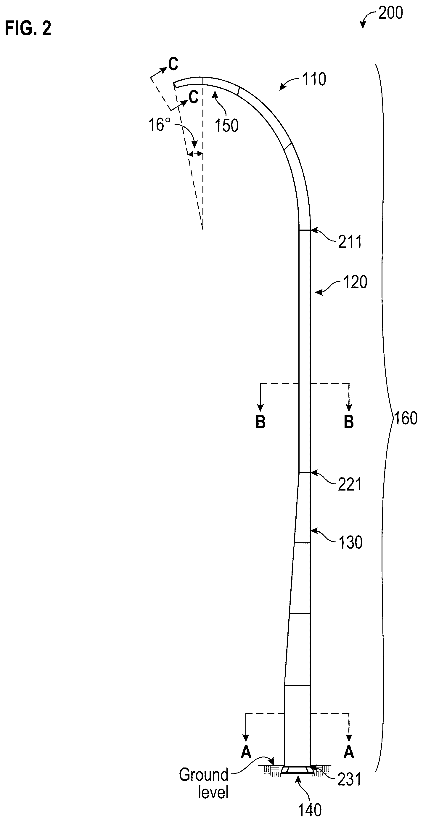 Patent US12618534 Figure 2 – Multi-functional streetlight