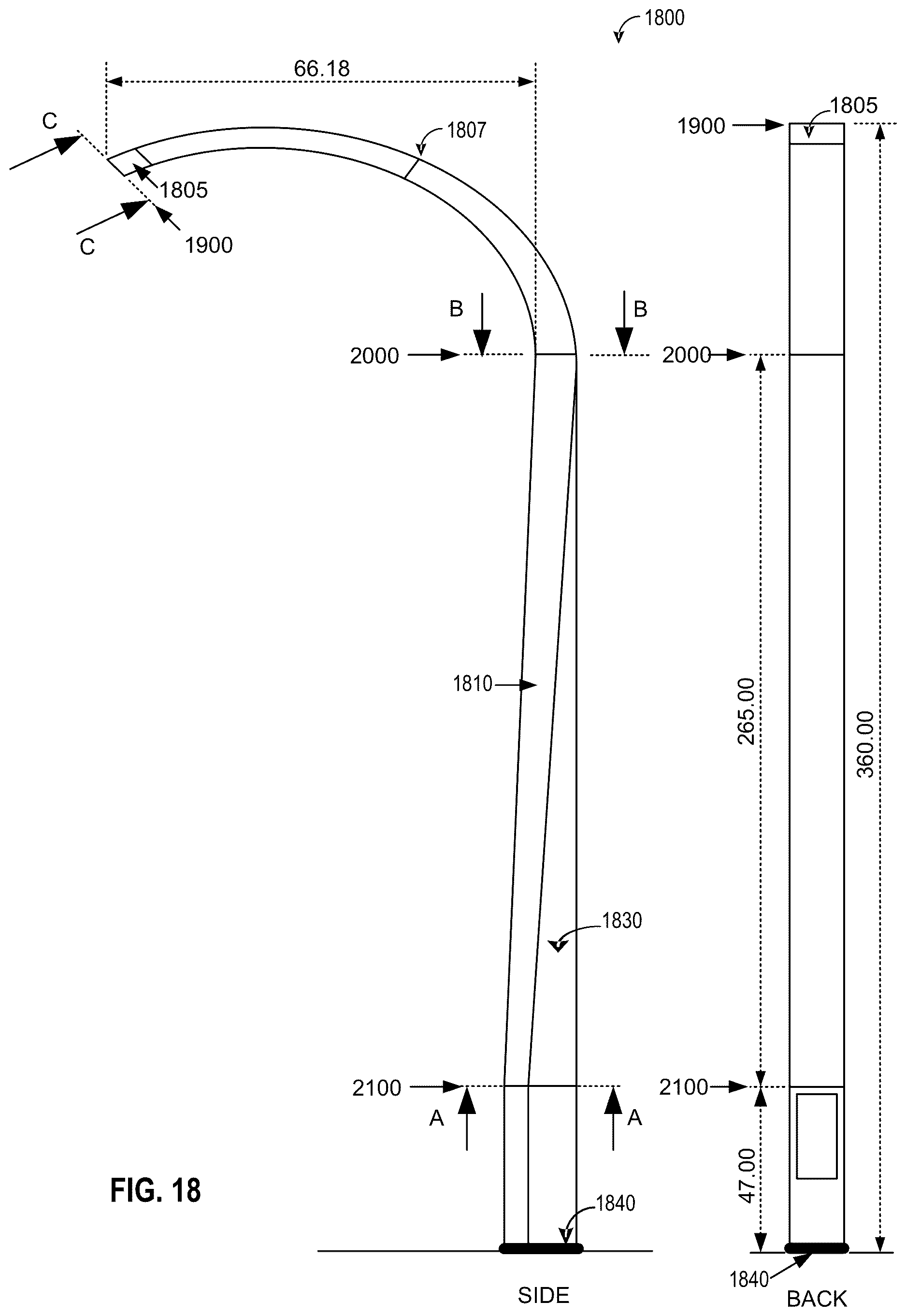 Patent US12618534 Figure 17 – Multi-functional streetlight