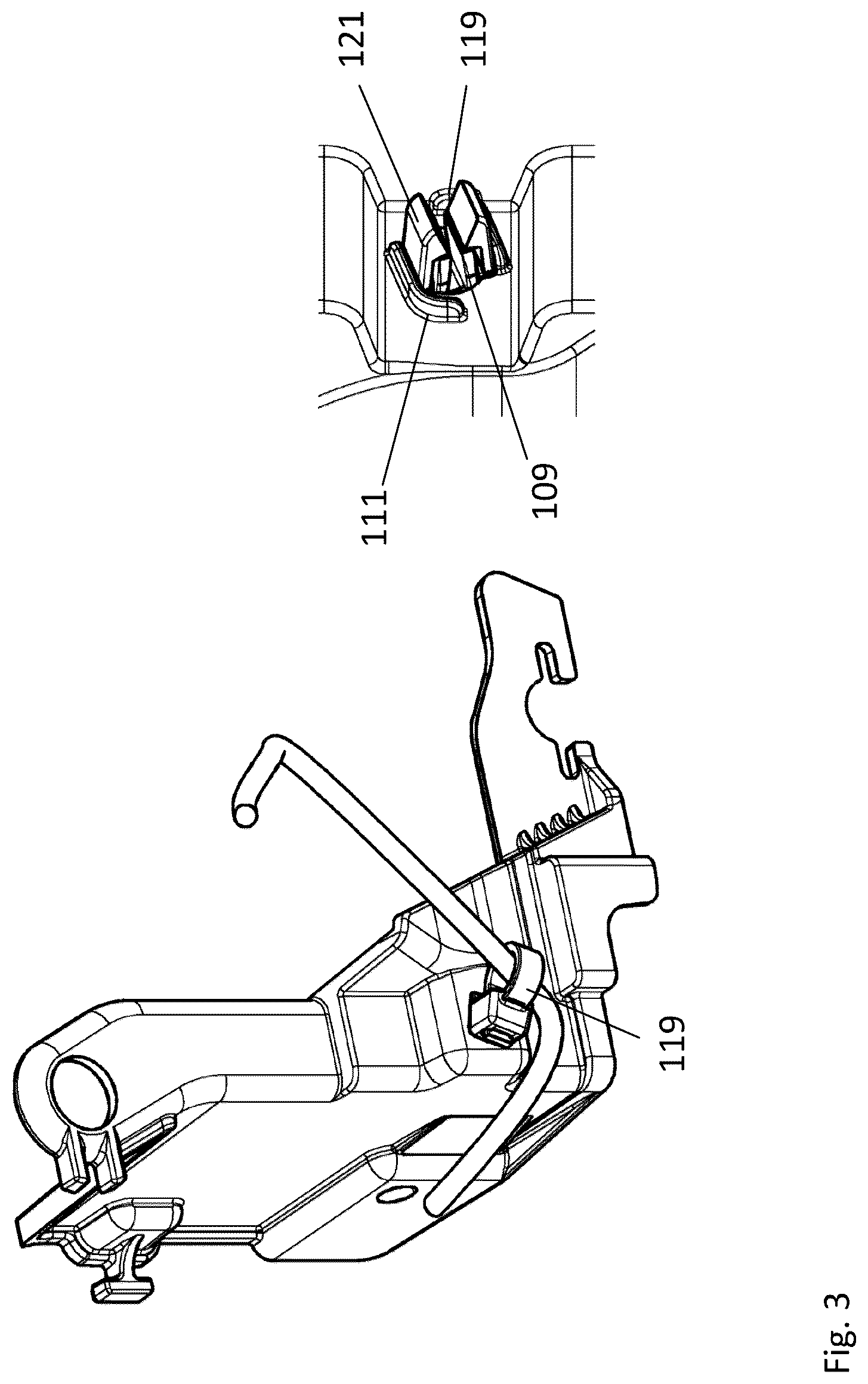 Patent US12618536 Figure 3 – Housing module for a lighting element