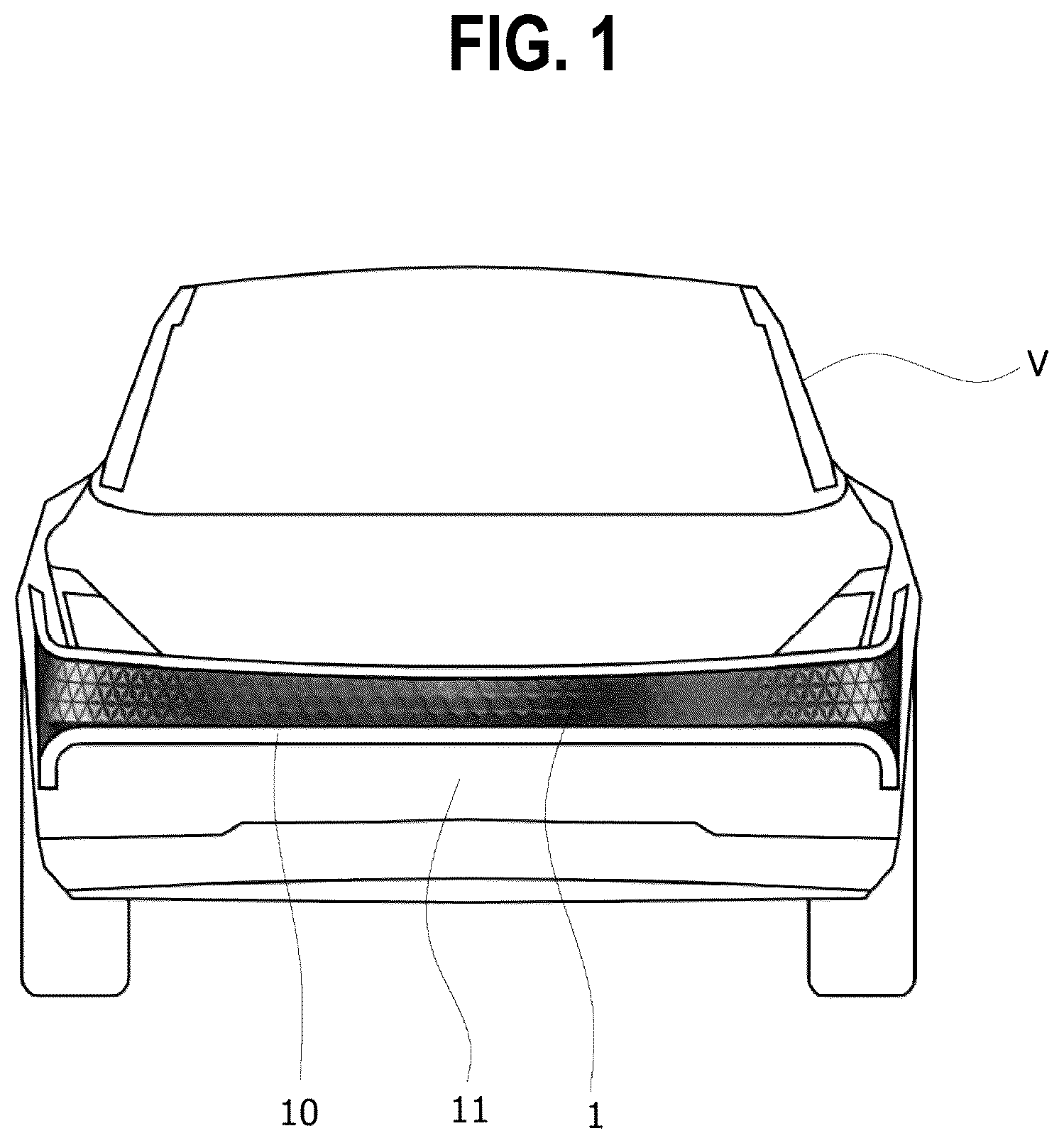 Patent US12618539 Figure 1 – Lighting device for vehicle