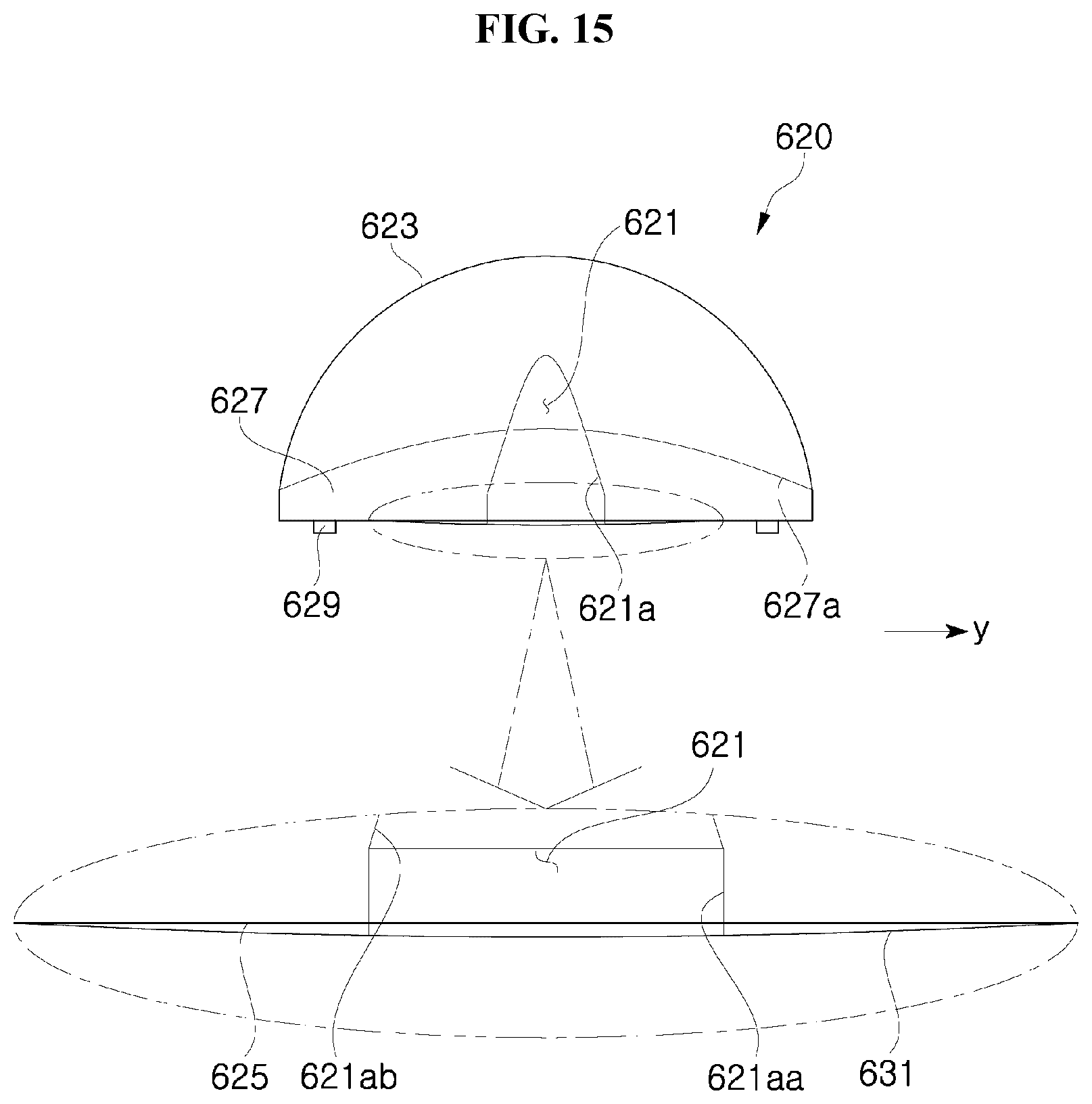 Patent US12618542 Figure 10 – Display device, backlight unit, light emitting module and lens