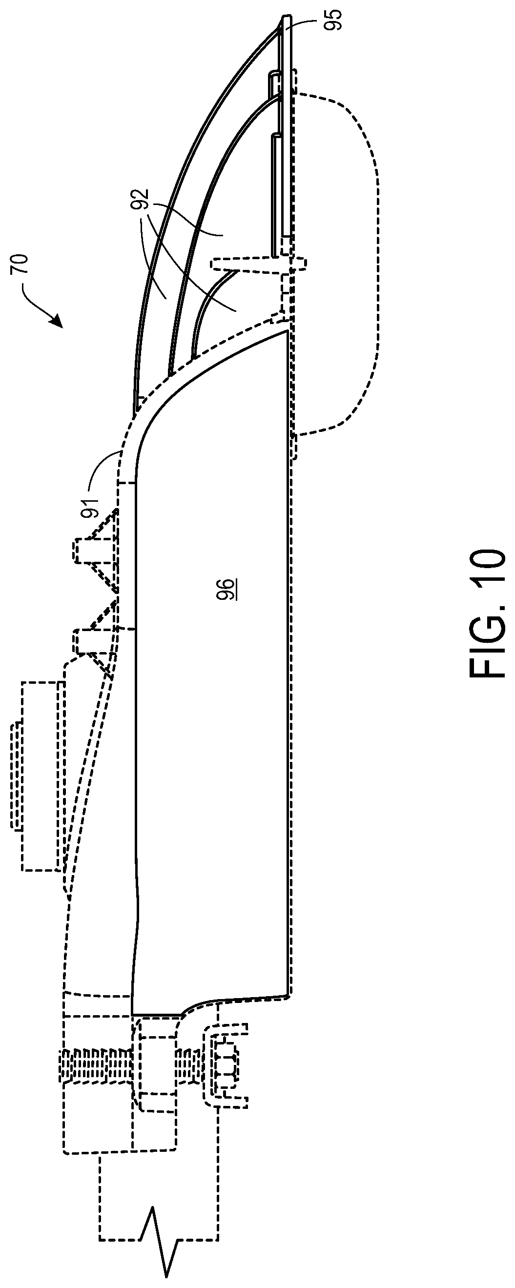 Patent US12618551 Figure 11 – Tooless cover retention and moisture protection for luminaires