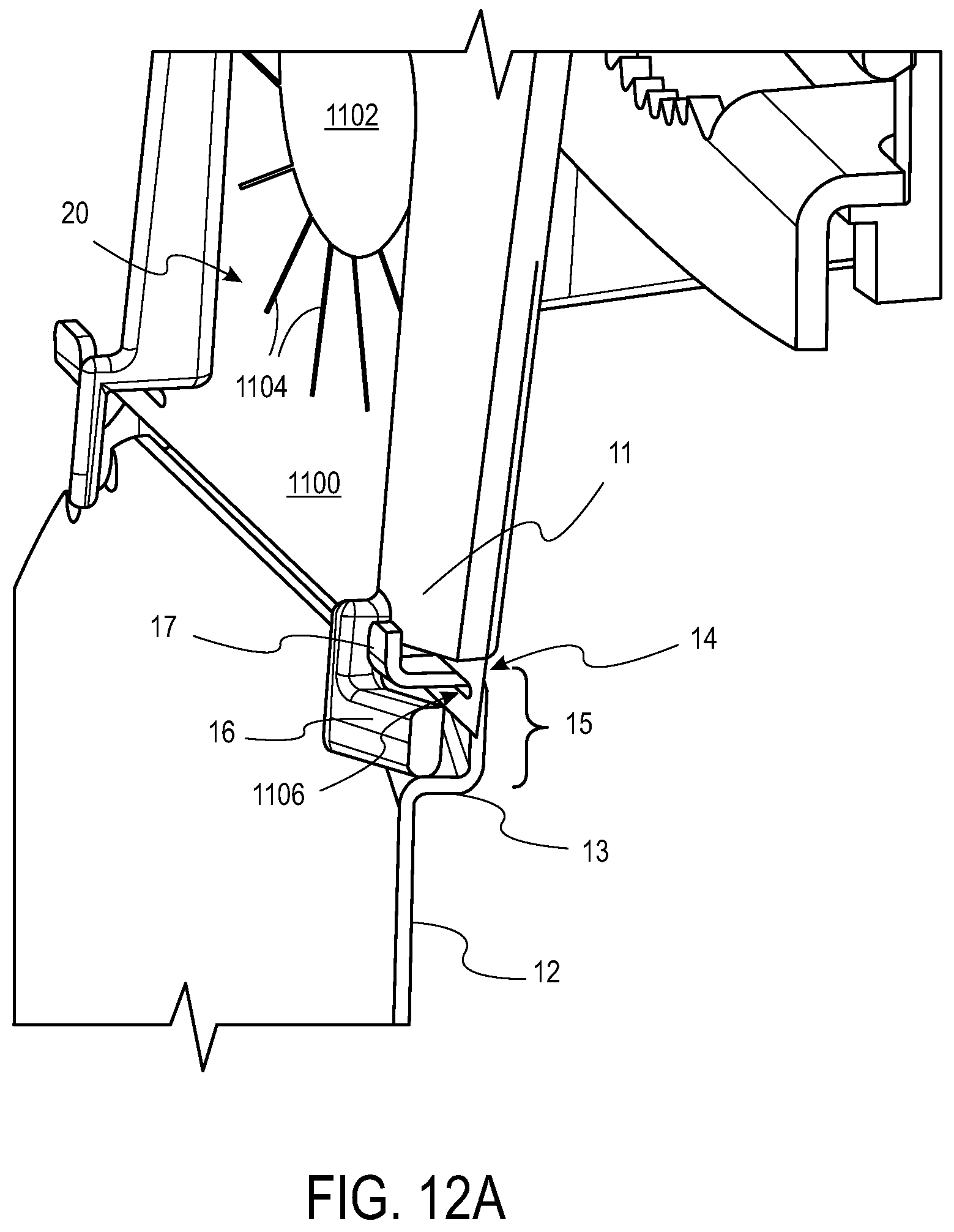 Patent US12618551 Figure 14 – Tooless cover retention and moisture protection for luminaires