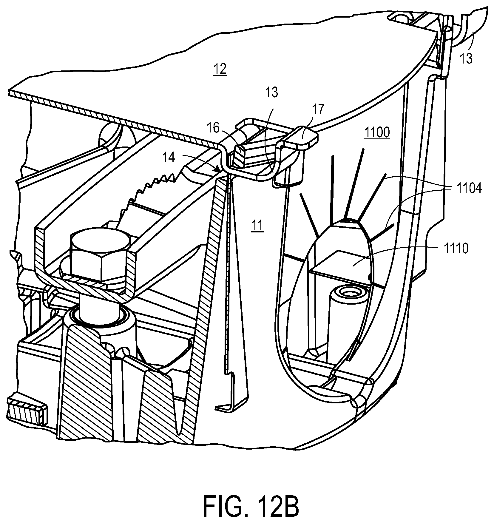 Patent US12618551 Figure 15 – Tooless cover retention and moisture protection for luminaires
