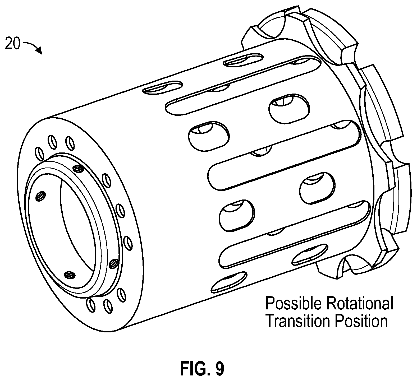 Patent US12618555 Figure 5 – Adjustable burner nozzle for multiple fuels