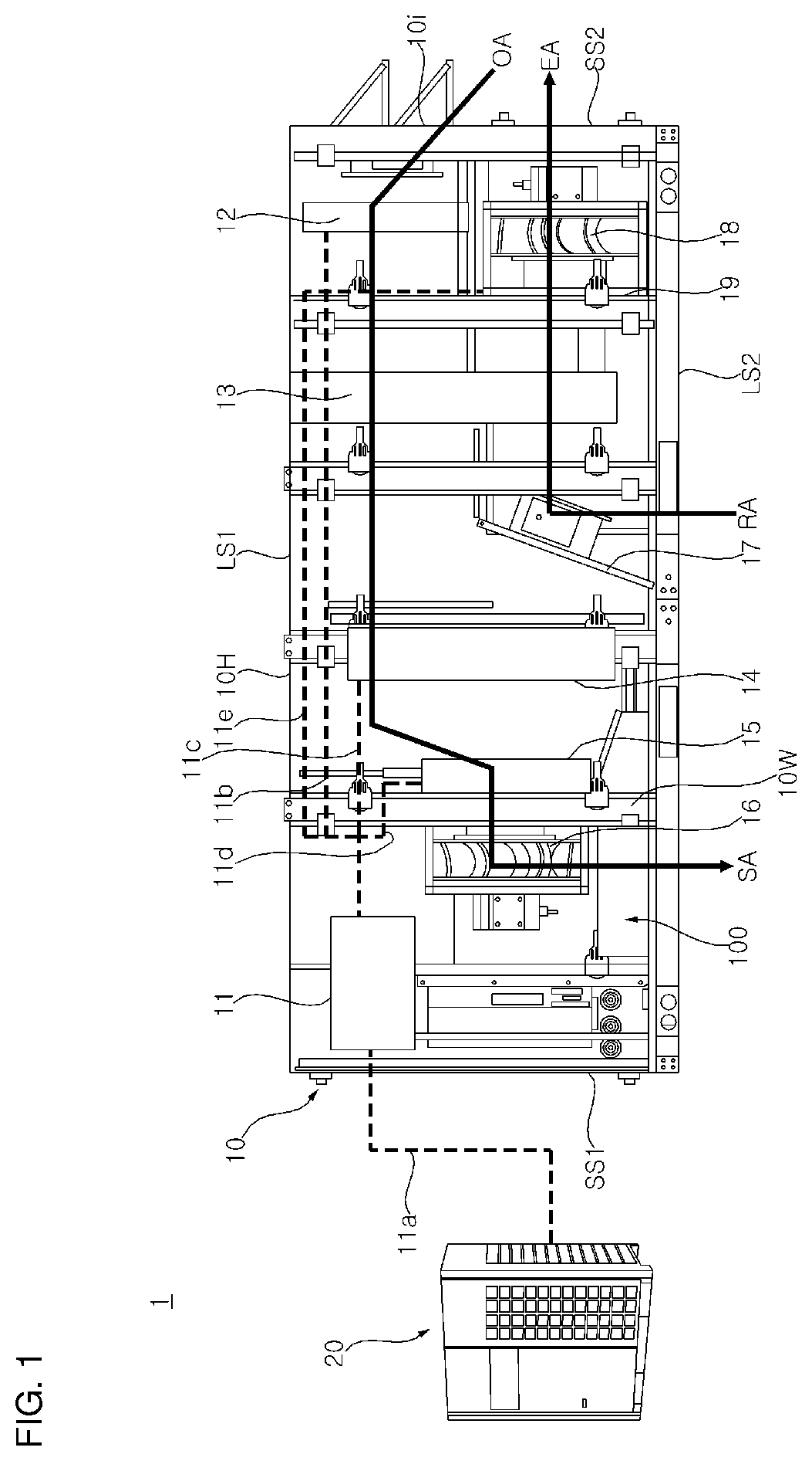 Patent US12618559 — Gas furnace and air conditioner having the same — Figure 1