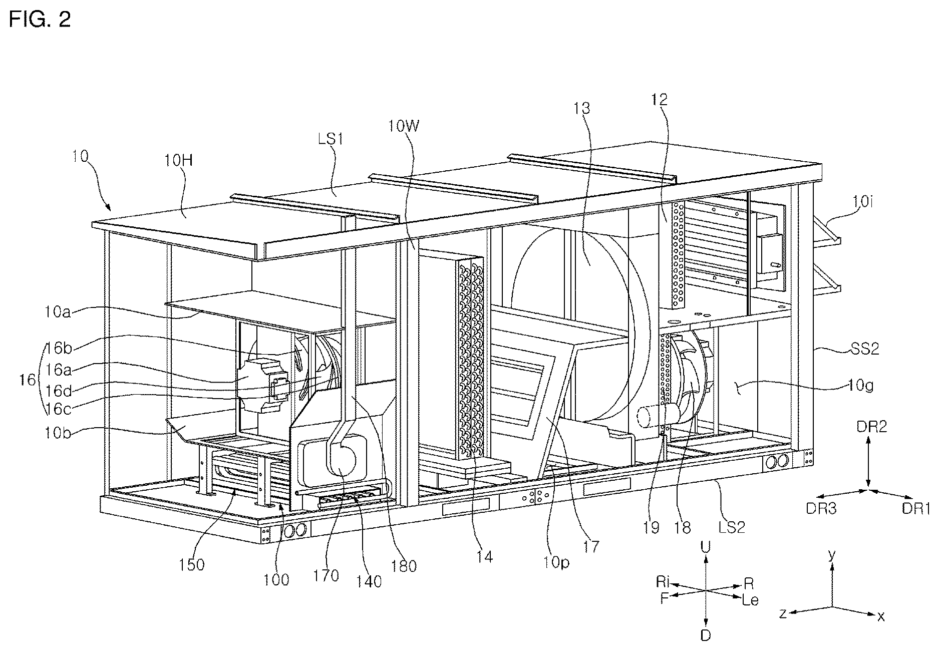 Patent US12618559 Figure 2 – Gas furnace and air conditioner having the same