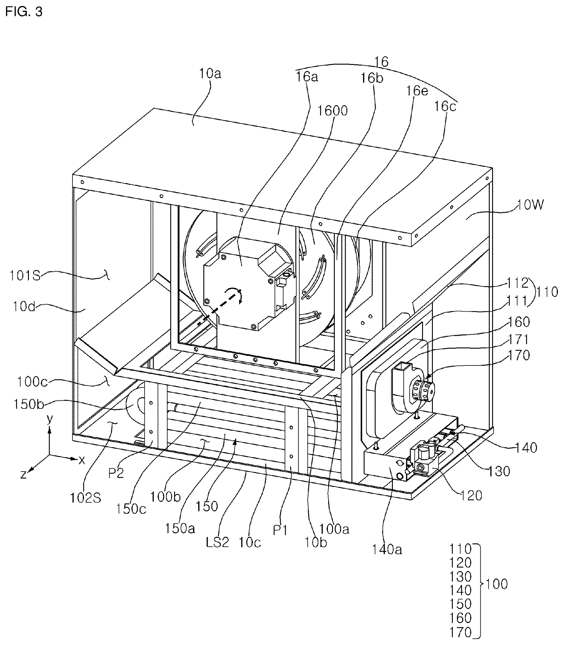 Patent US12618559 Figure 3 – Gas furnace and air conditioner having the same