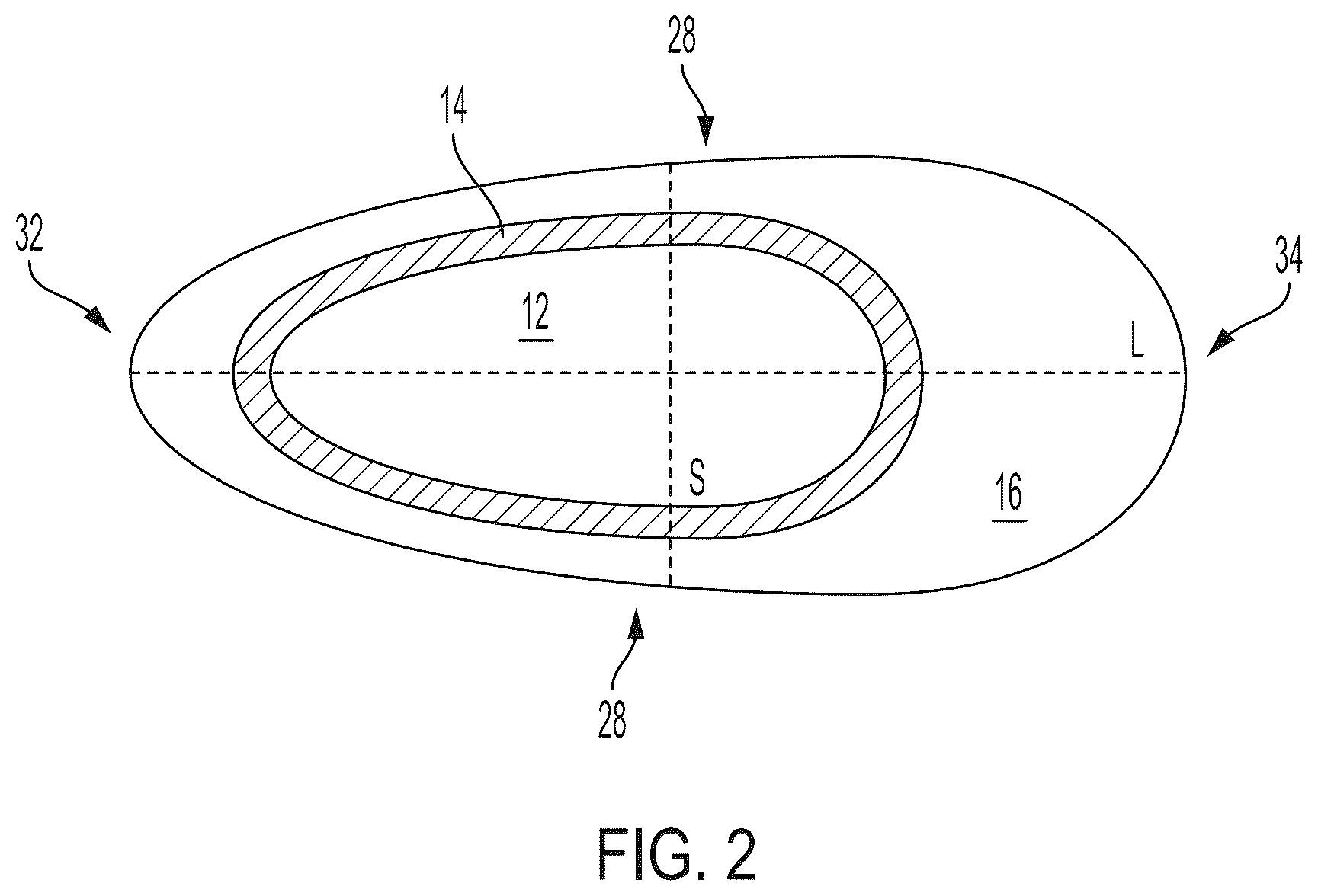 Patent US12618561 Figure 2 – Combustion liner having cooling holes with stepped lateral sidewalls