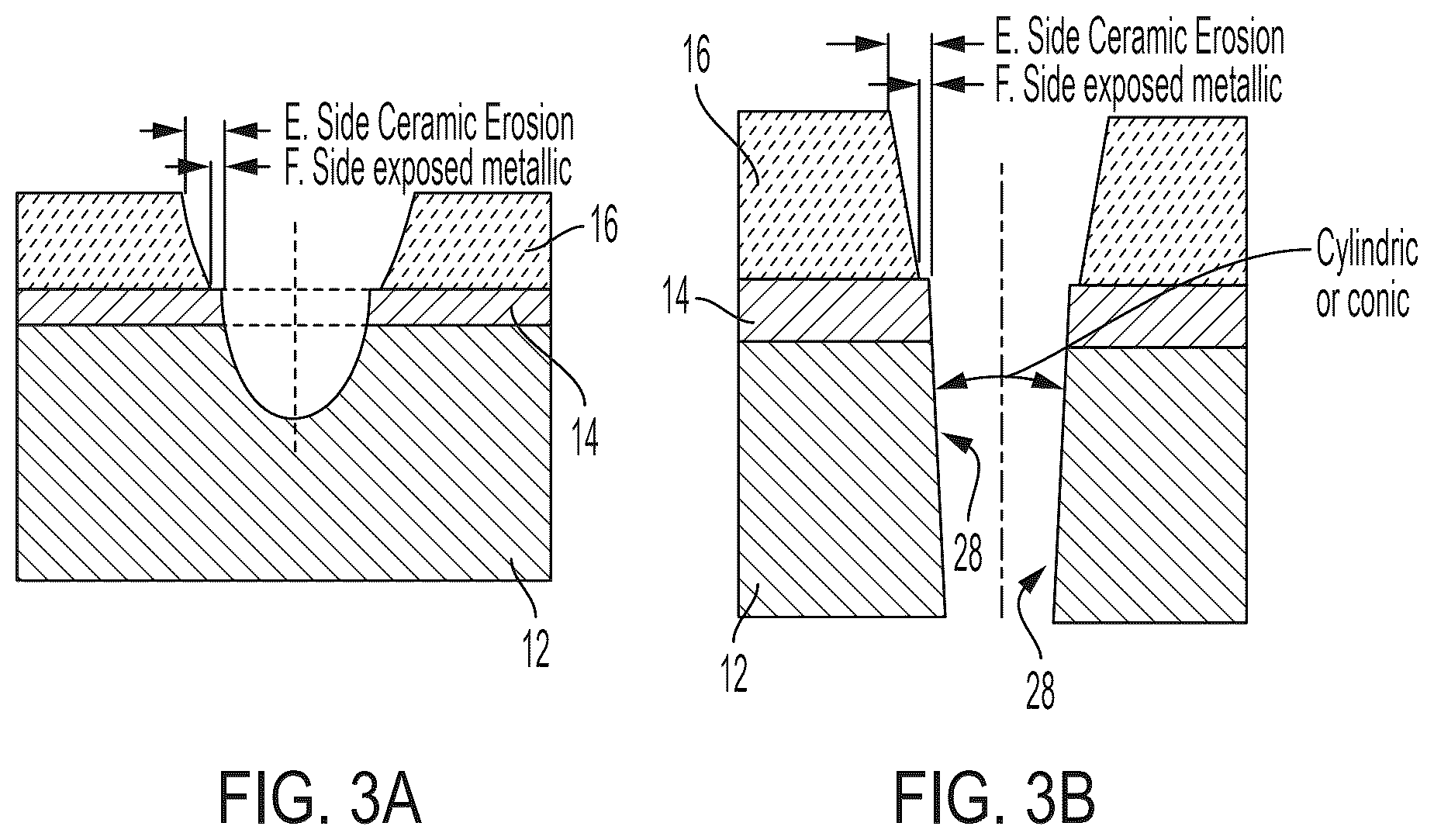 Patent US12618561 Figure 3 – Combustion liner having cooling holes with stepped lateral sidewalls