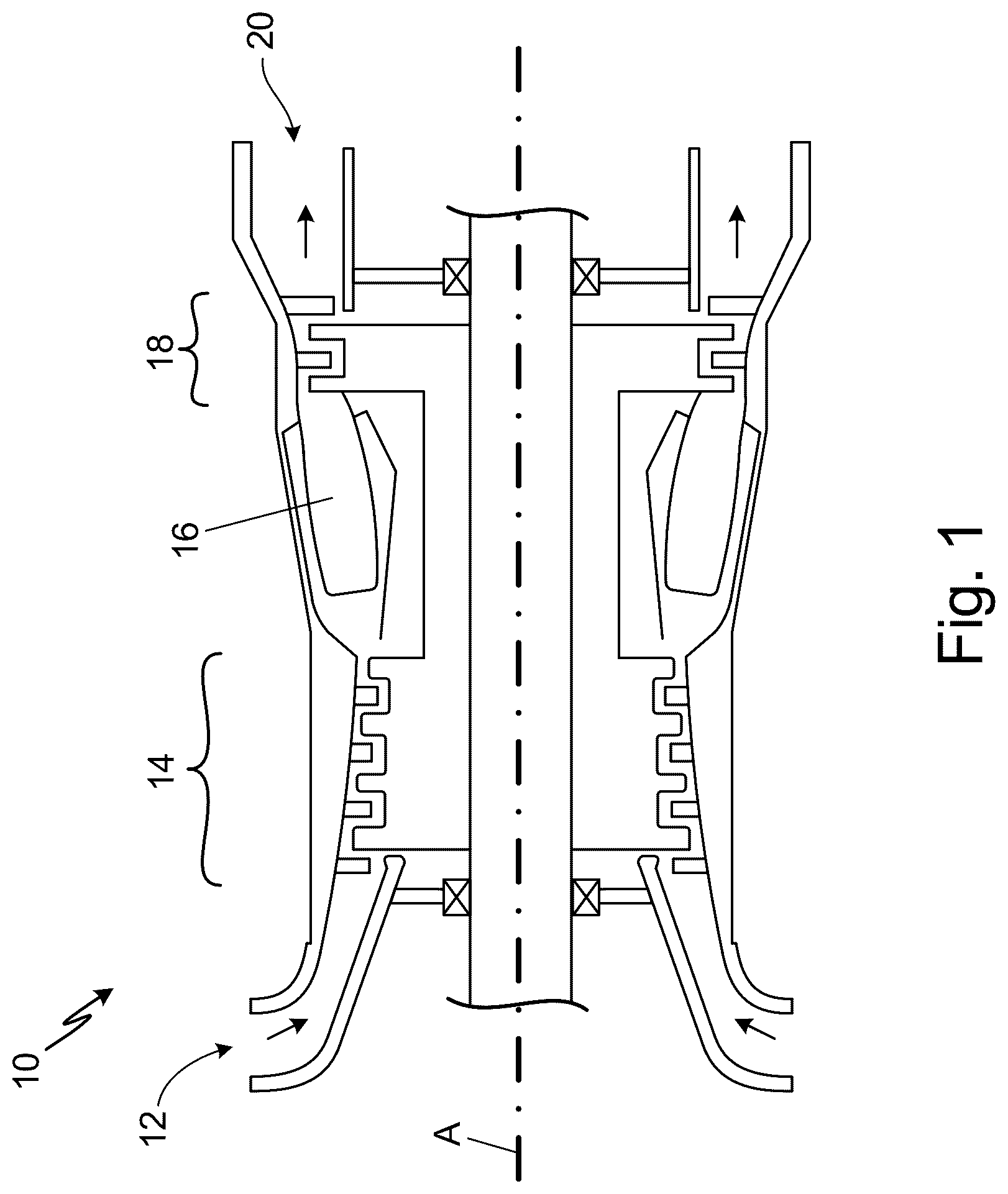 Patent US12618562 Figure 1 – Optimized front end aerodynamics for advanced RQL combustor