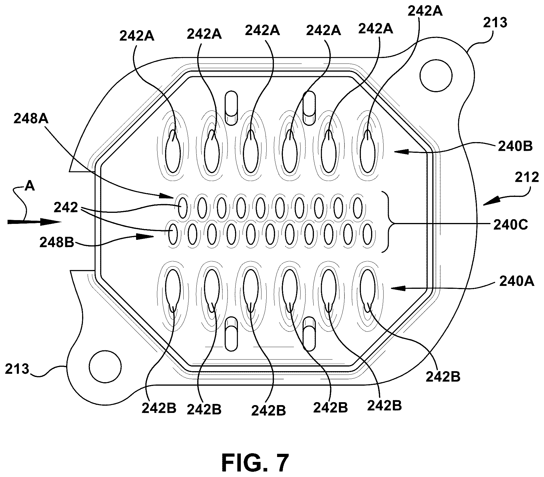 Patent US12618564 Figure 8 – Axial fuel stage injector with axially elongated mixing chambers, and combustor and gt system including same
