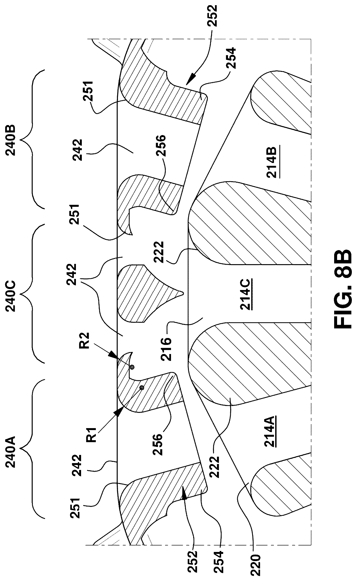 Patent US12618564 Figure 10 – Axial fuel stage injector with axially elongated mixing chambers, and combustor and gt system including same