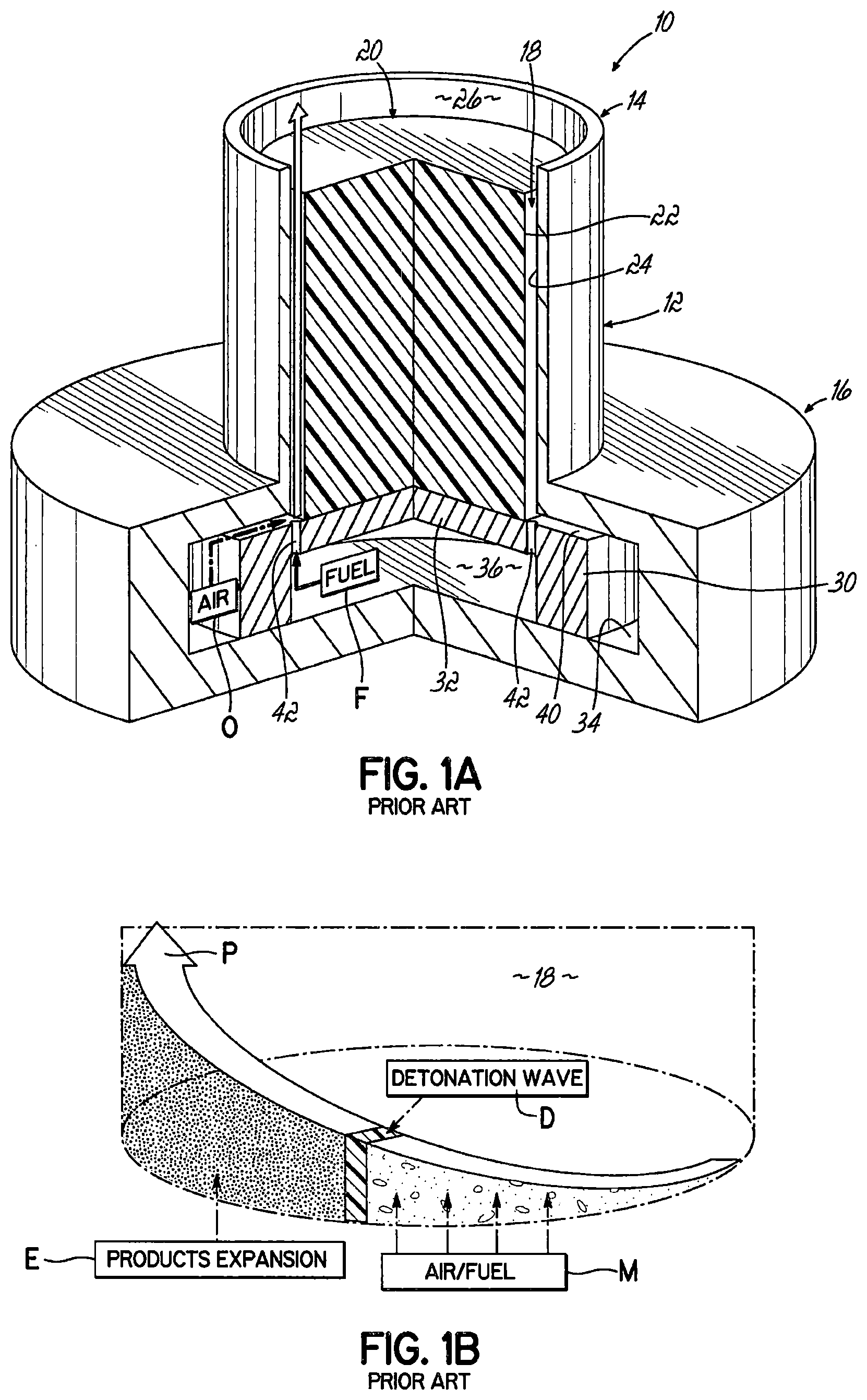 Patent US12618565 Figure 1 – Rotating detonation engines and related devices and methods
