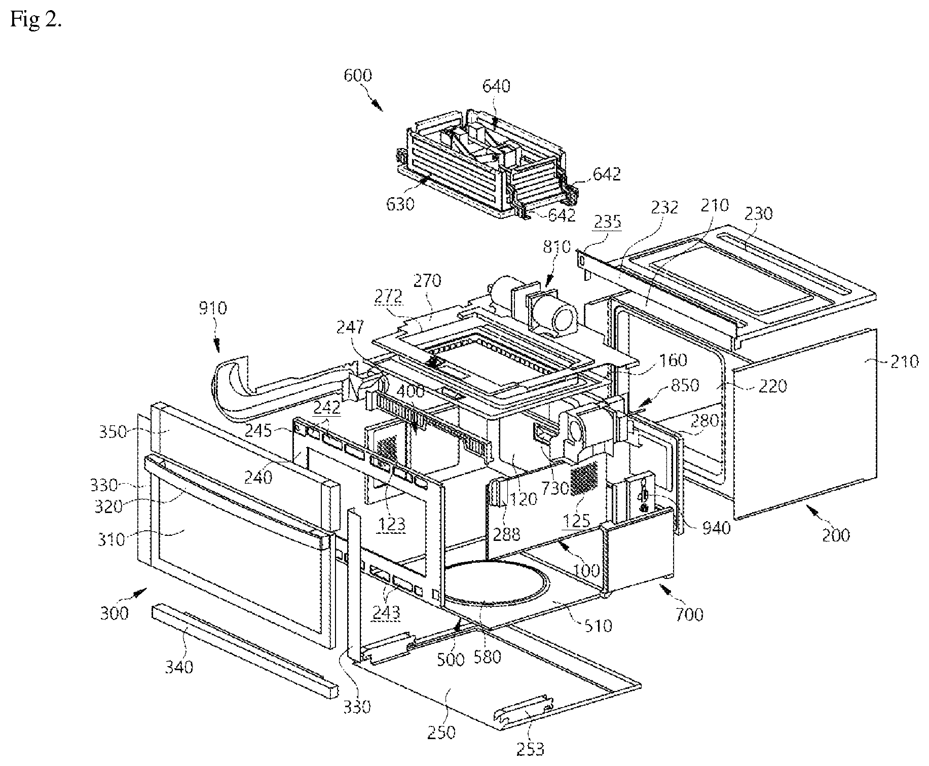 Patent US12618566 Figure 2 – Cooking appliance