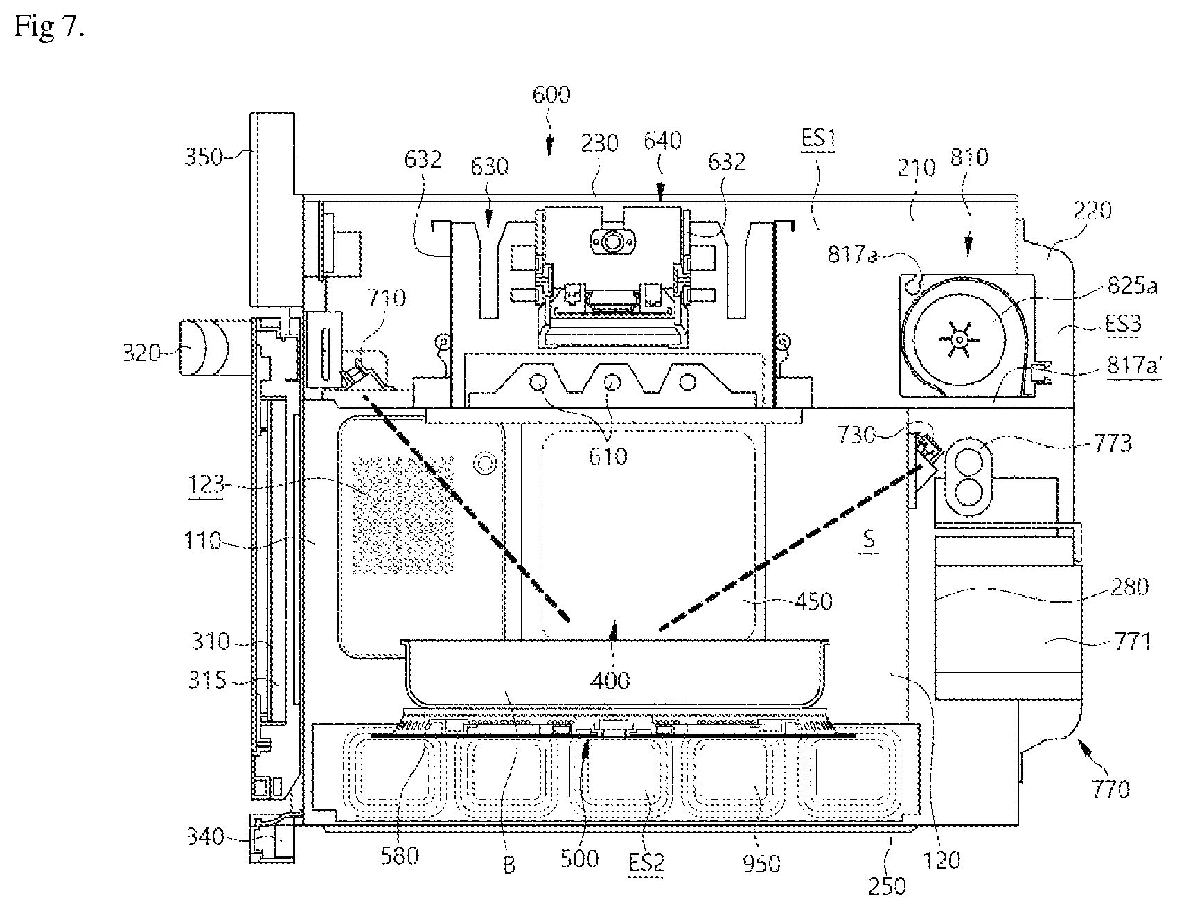 Patent US12618566 Figure 7 – Cooking appliance