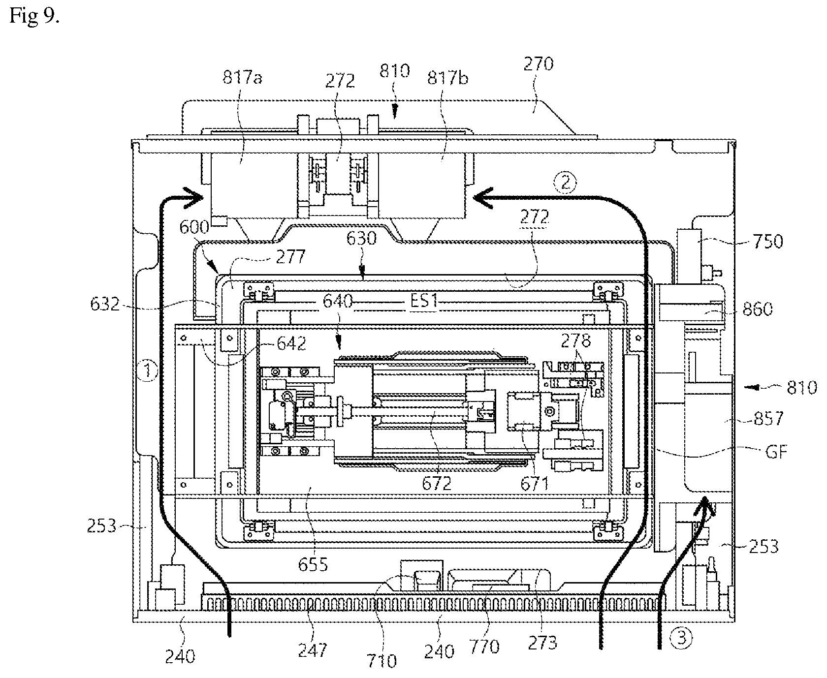 Patent US12618566 Figure 9 – Cooking appliance