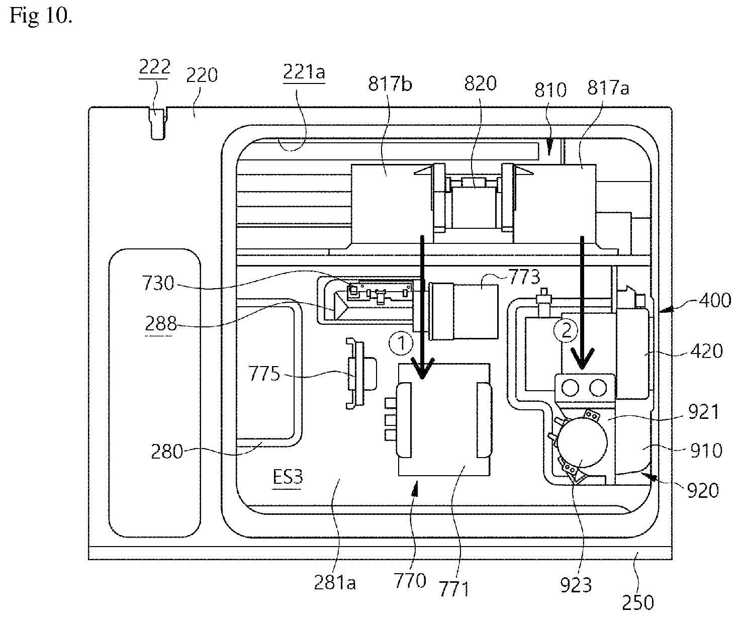 Patent US12618566 Figure 10 – Cooking appliance