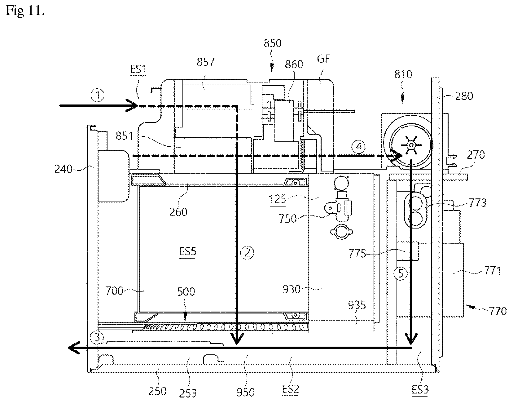 Patent US12618566 Figure 11 – Cooking appliance