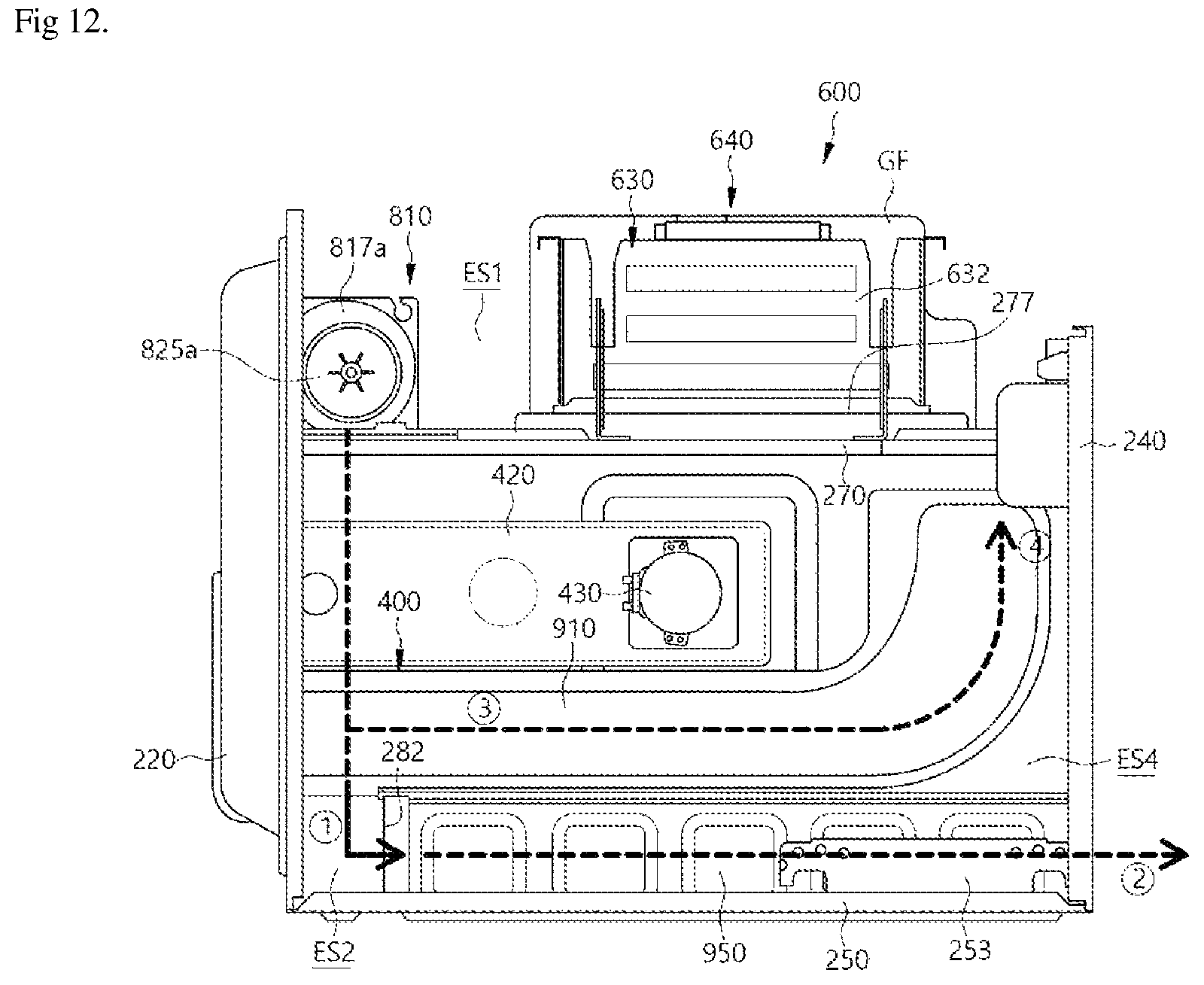 Patent US12618566 Figure 12 – Cooking appliance