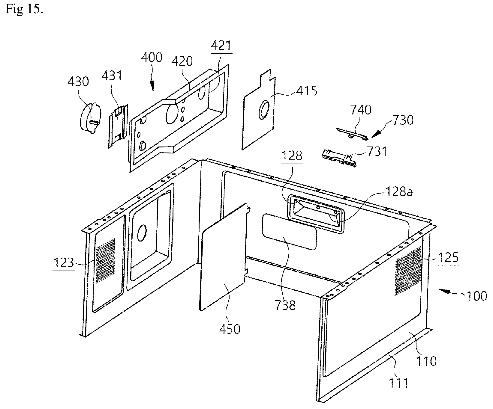 Patent US12618566 Figure 15 – Cooking appliance