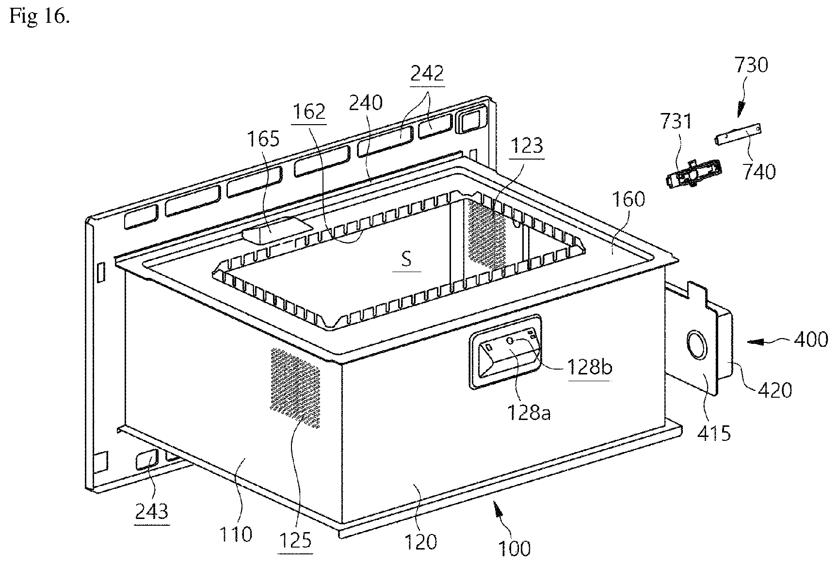 Patent US12618566 Figure 16 – Cooking appliance