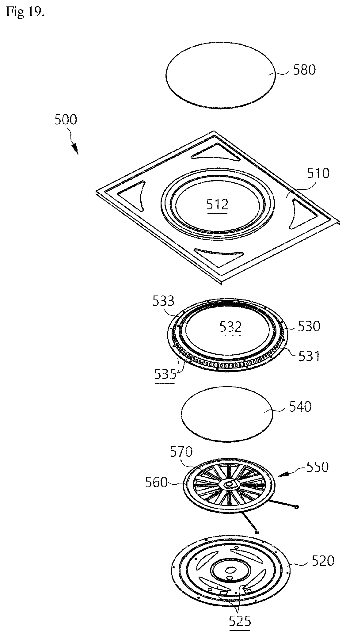 Patent US12618566 Figure 19 – Cooking appliance