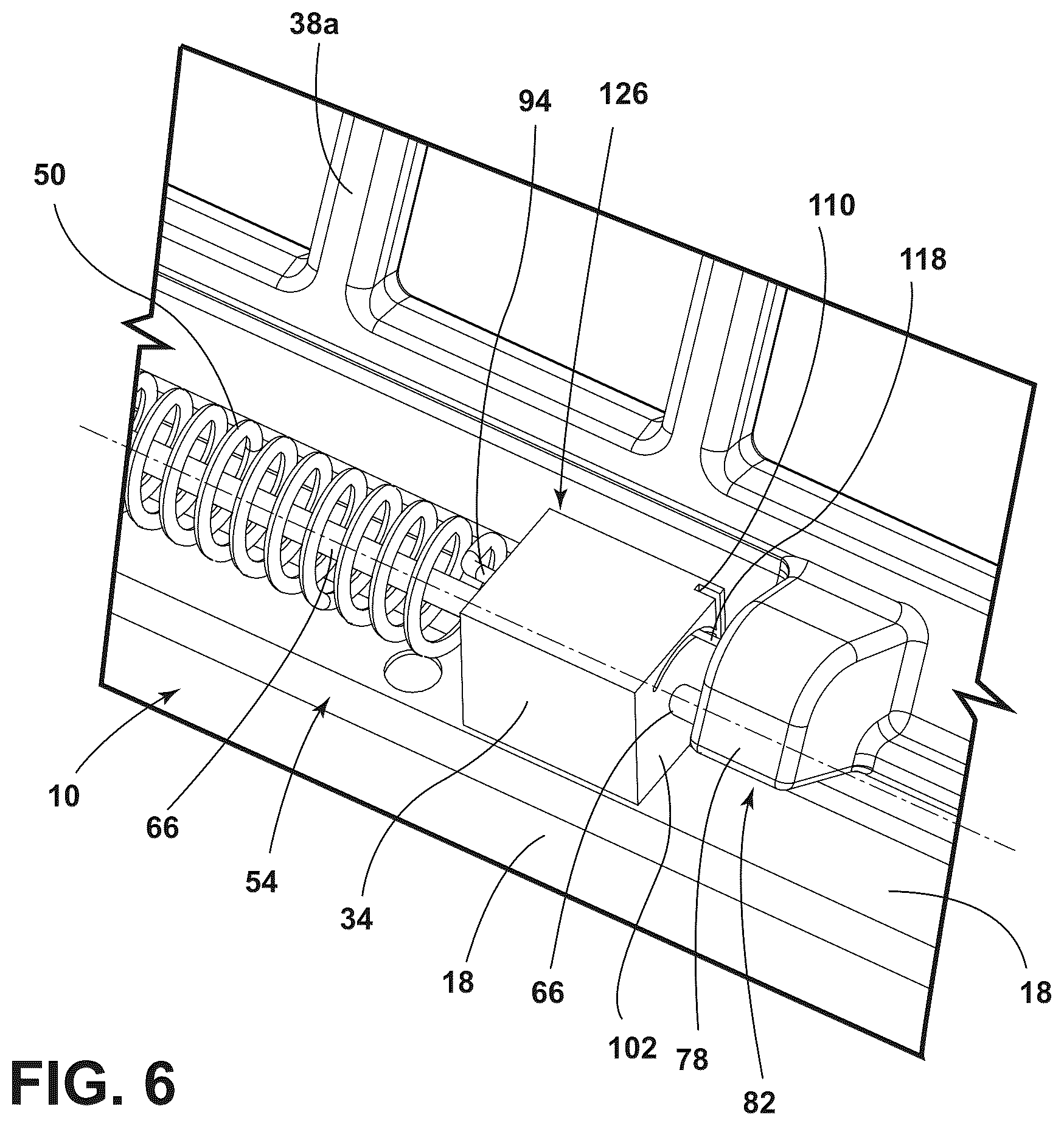 Patent US12618567 Figure 6 – Cooktop with hinged burner grates
