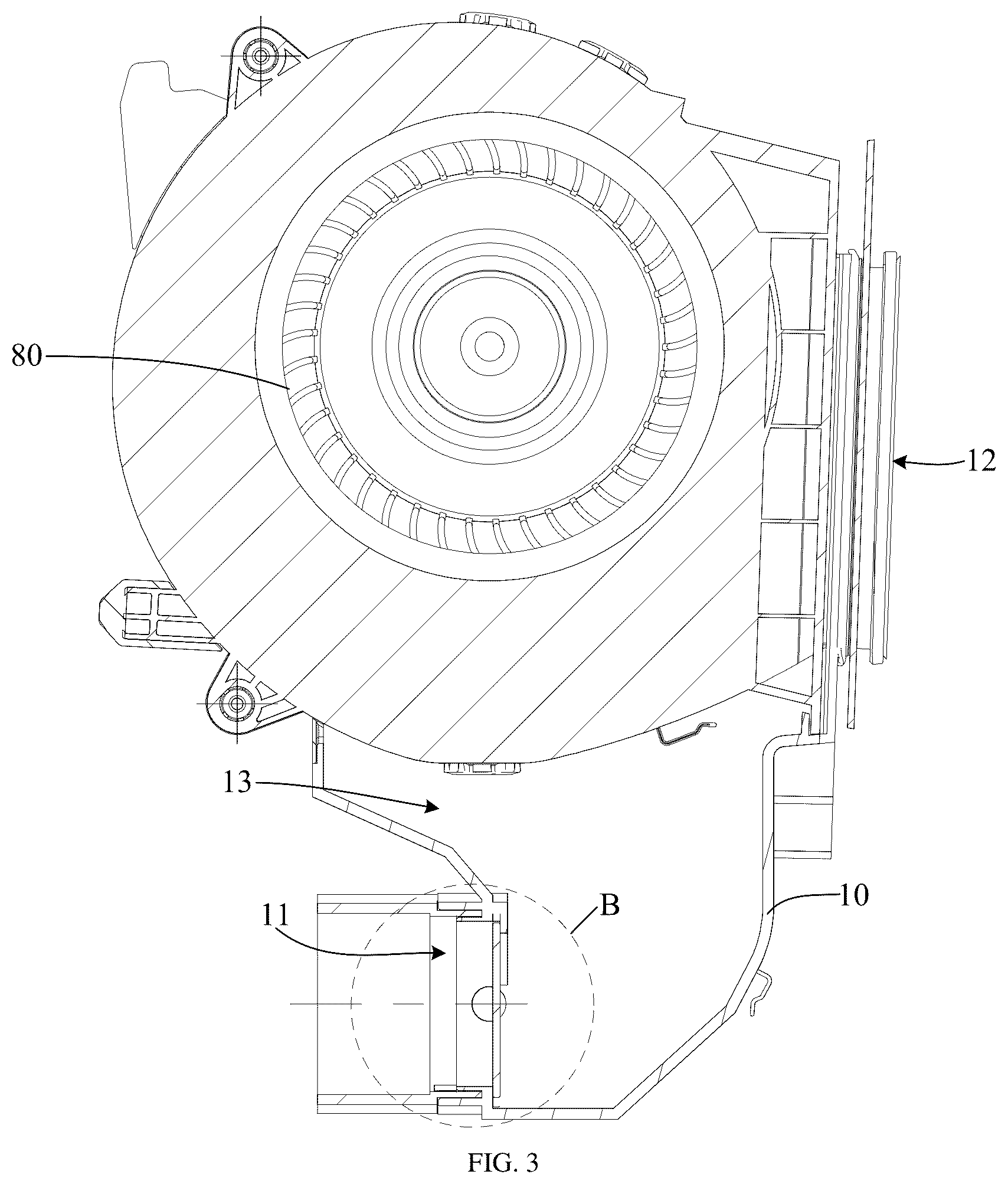 Patent US12618569 Figure 3 – Wall-mounted air conditioning indoor unit and air conditioner