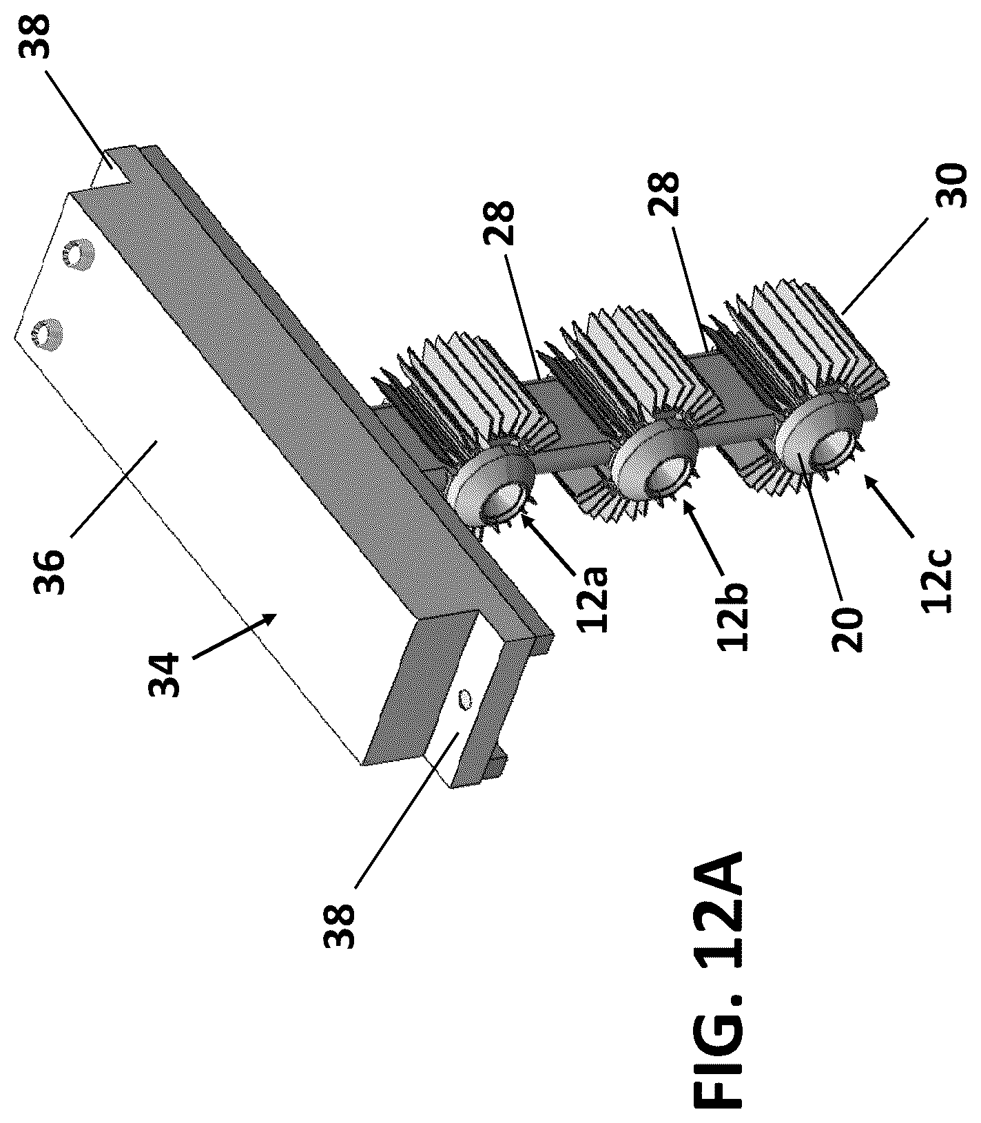 Patent US12618575 Figure 12 – HVAC UVC LED projection unit for HVAC devices
