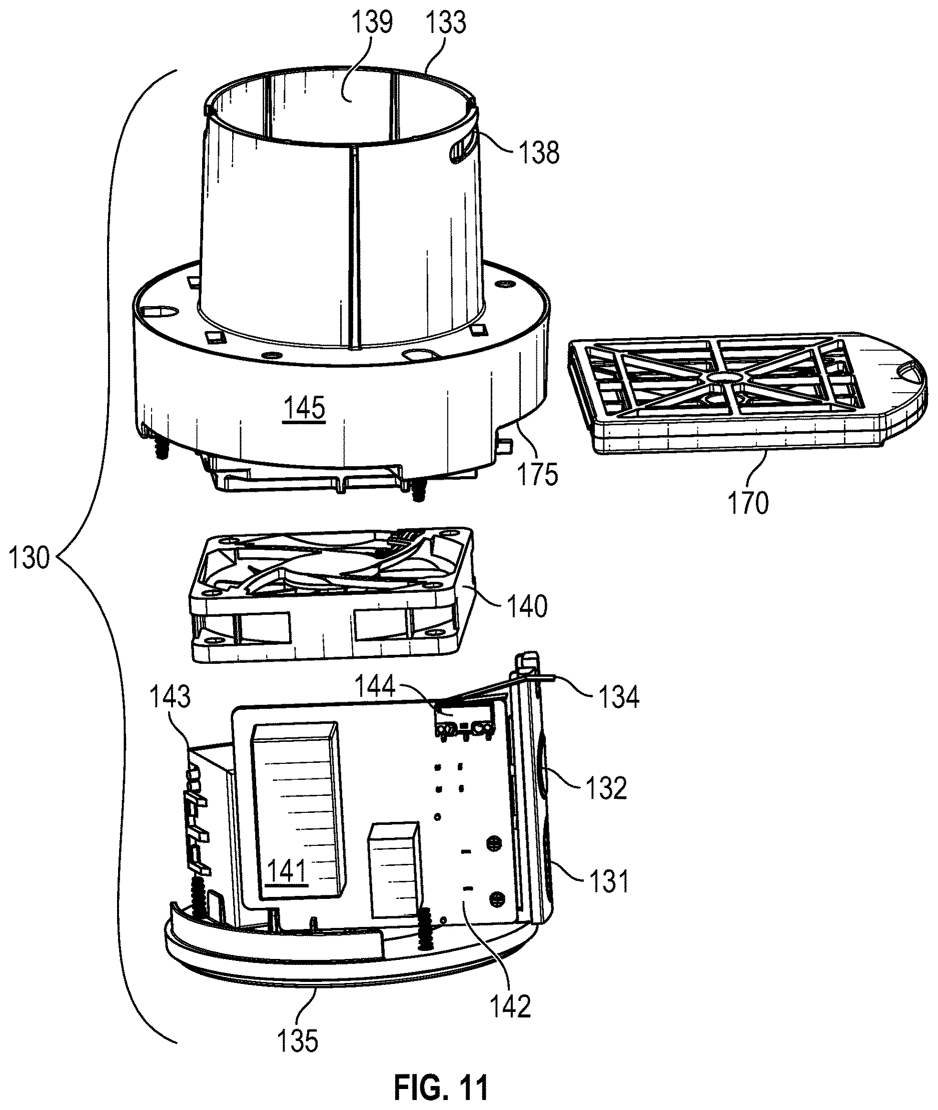 Patent US12618576 Figure 8 – Air purifier