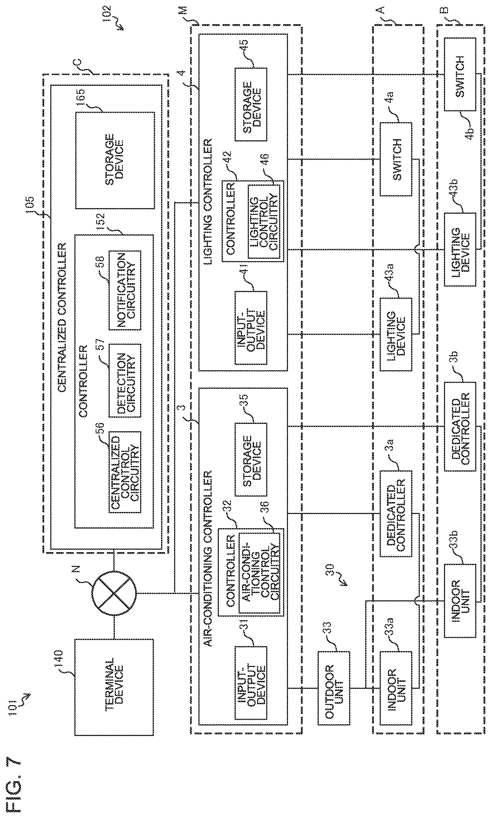 Patent US12618577 Figure 4 – Air-conditioning lighting control system and air-conditioning lighting system