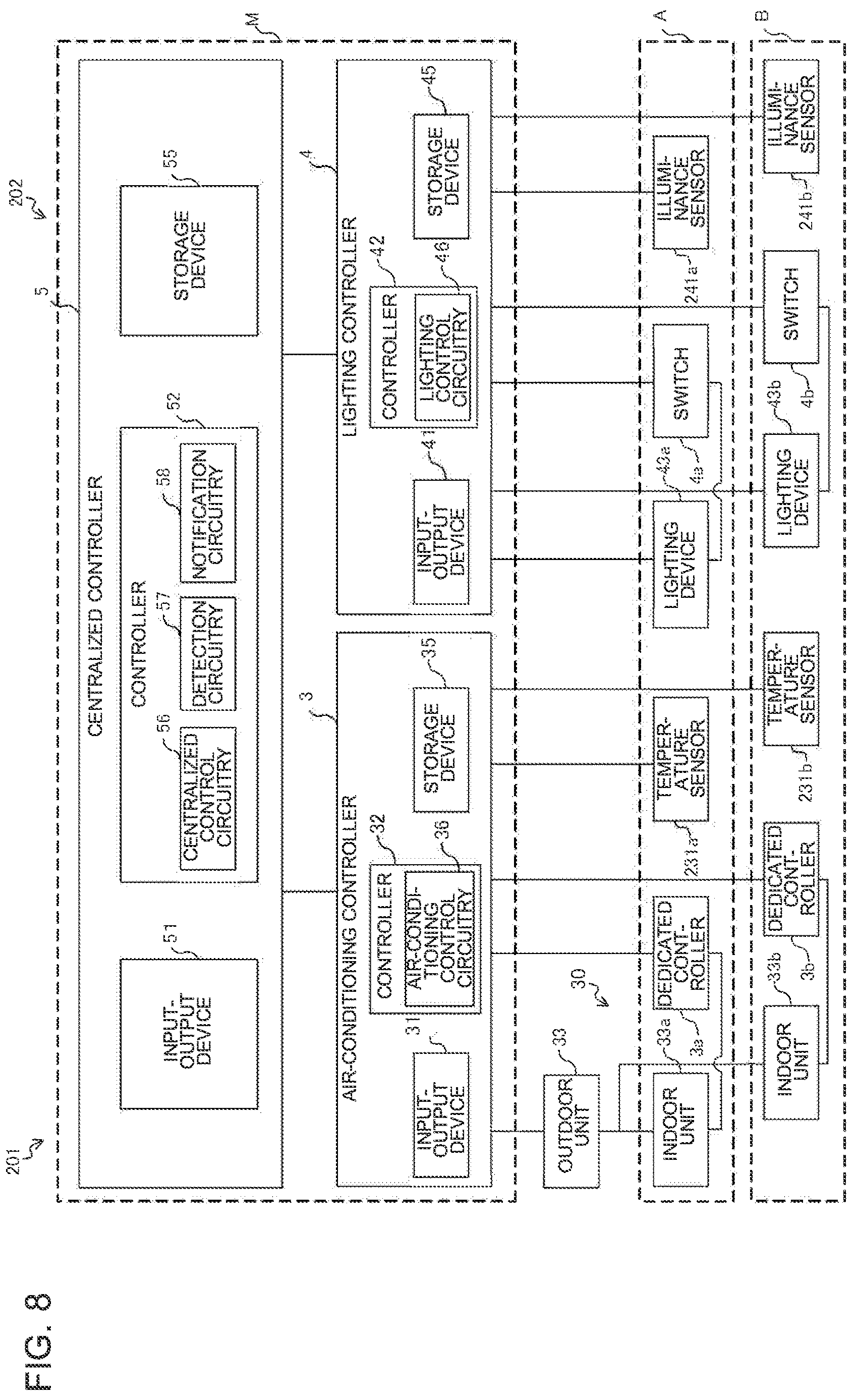 Patent US12618577 Figure 5 – Air-conditioning lighting control system and air-conditioning lighting system